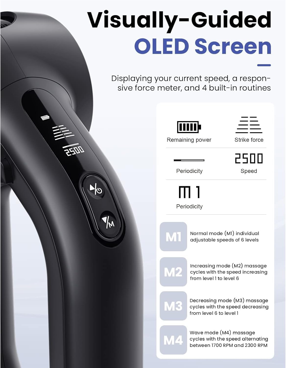 BOB AND BRAD D6 Pro Massage Gun Deep Tissue Percussion with 16mm Amplitude 85lbs Stall Force, FSA Eligible & HSA Approved Professional Muscle Massager for Athletes, Quiet Electric Back Massager - Image 8