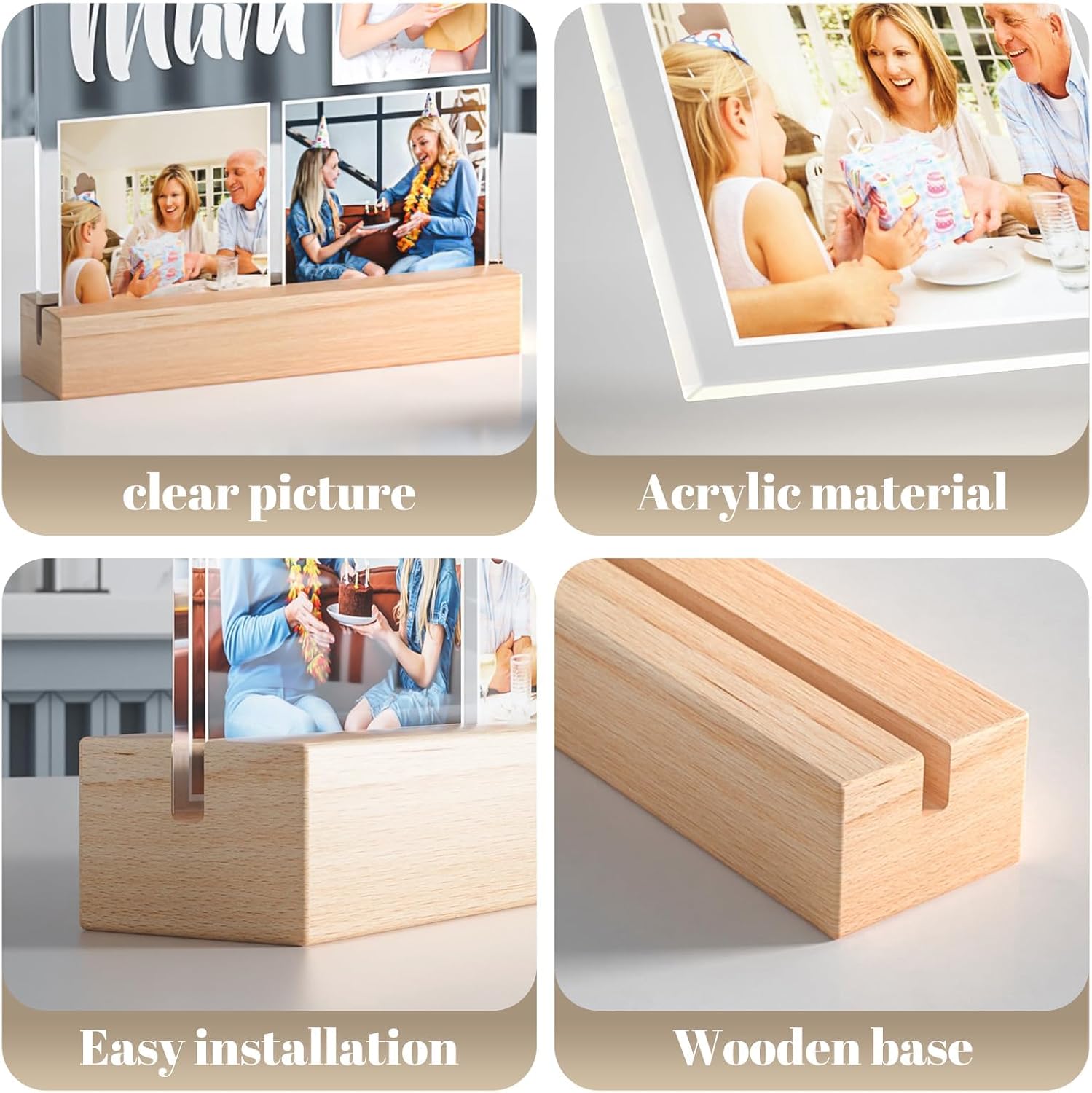 KoxSmar Custom Picture Frames, Personalized Photo Frame, Customized Picture Frames, Personalized Anniversary Photo Gifts for Women Men Her Him Girlfriend Boyfriend Couple Wife Husband - Image 8