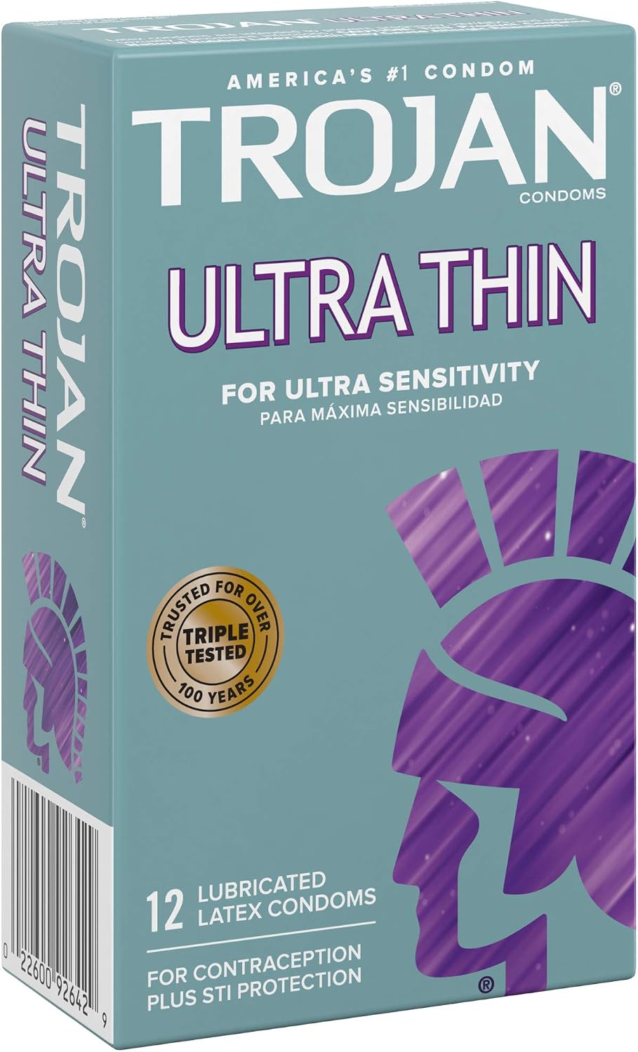 Trojan Ultra Thin Latex Lubricated Condoms for Men, 12 Count | Thin Condoms for a More Natural Feeling, Premium Latex, Help Reduce Risk of Pregnancy and STIs - Image 10