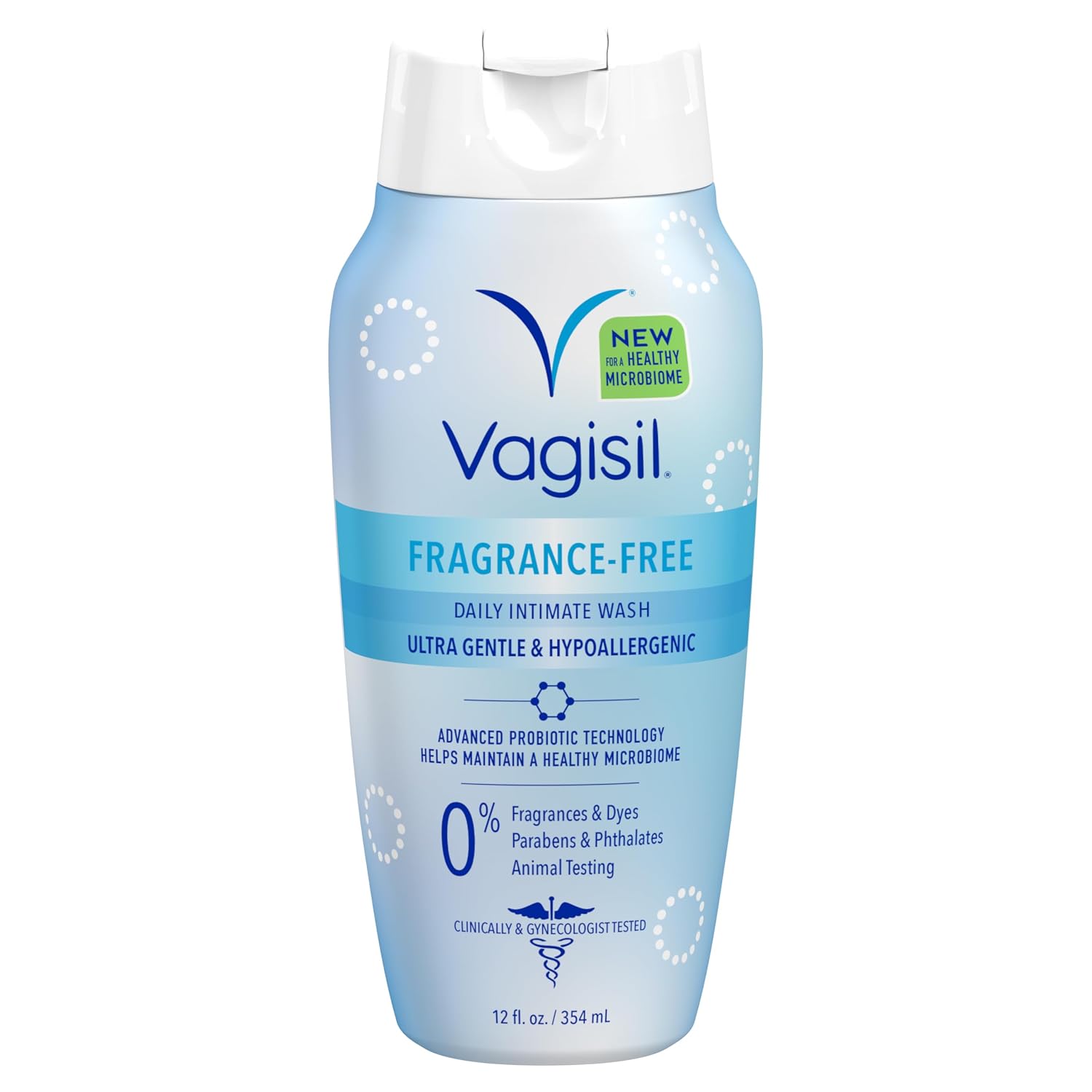 Vagisil Fragrance-Free Feminine Wash, Sensitive Skin, 12 Fl Oz (1 Pack) | Ultra gentle fragrance-free feminine wash. pH balanced, 0% dyes & soap, hypoallergenic, dermatologist tested.