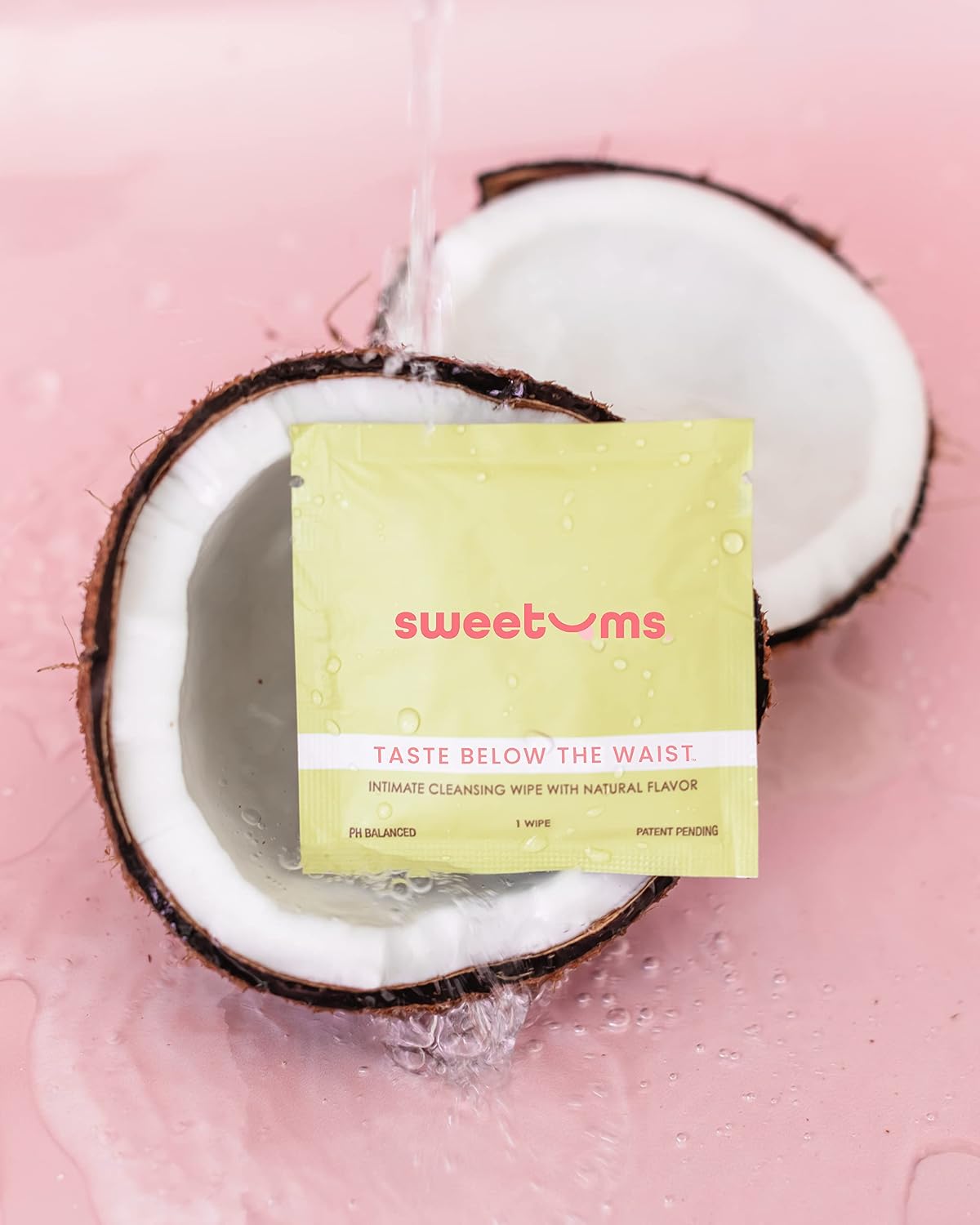 Sweetums Feminine Wipes for Women, Pina Colada, pH Balanced - Pack of 10 | Individually wrapped, pH balanced flavored wipes for women designed for on-the-go freshness and convenience - Image 5
