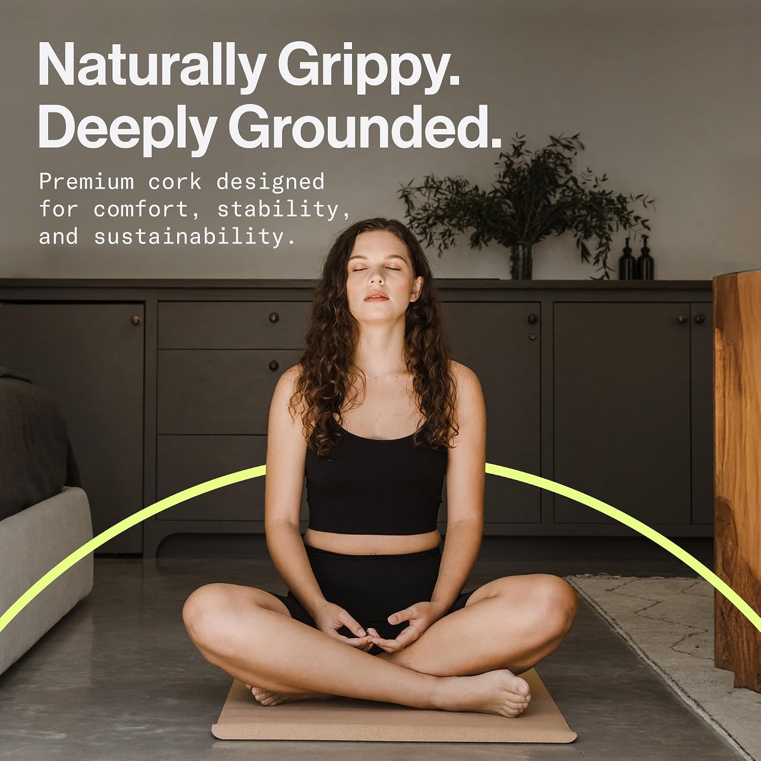 Ananday Premium Cork Yoga Mat - Sustainable, Non-Toxic & PVC-Free, Non-Slip, Perfect for Hot Yoga, Pilates & Exercise - Cushioned for Superior Comfort & Support - Image 3