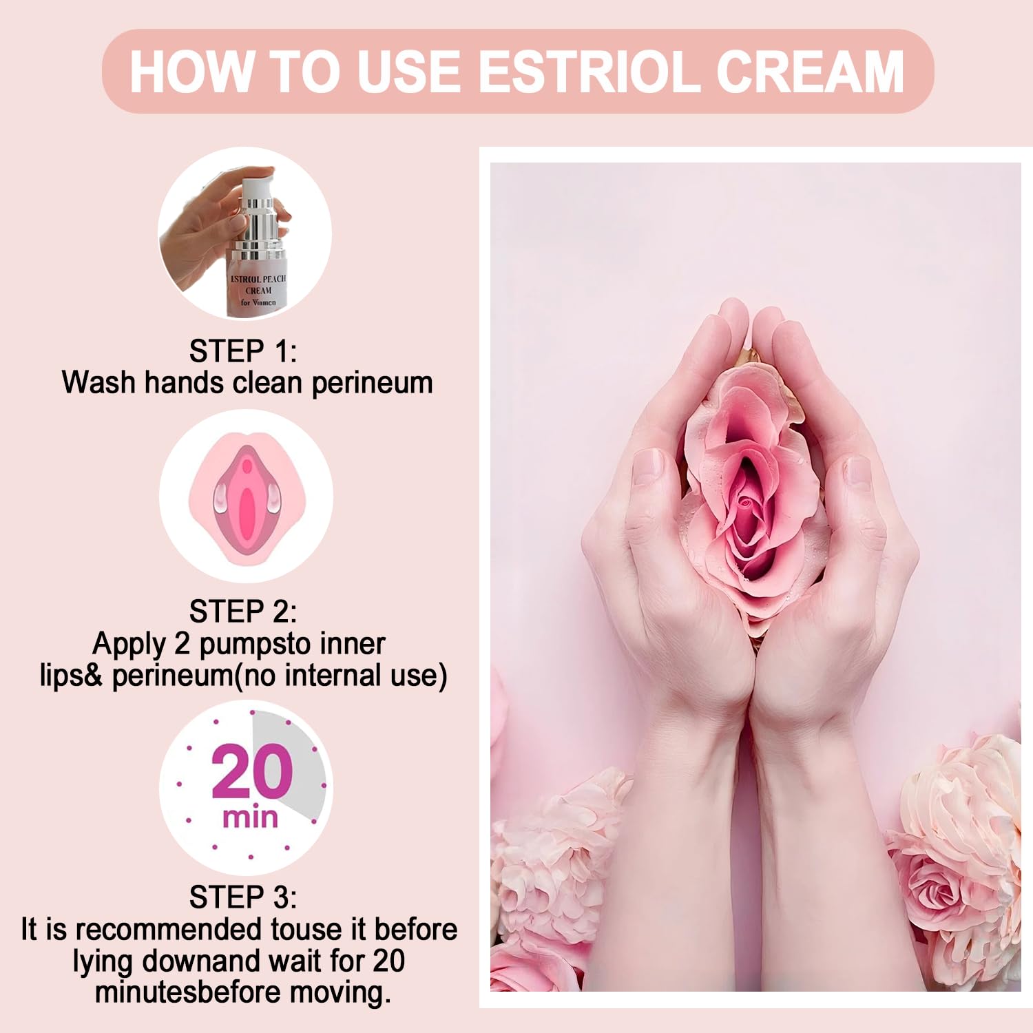 Vaginal Moisturizers Cream for Women | Intimate Care Cream | Menopause Support | Lightweight Hydrating Formula with Natural Peach Essence | Soothing Moisture for Daily Intimate Skin Care | 30ml - Image 2