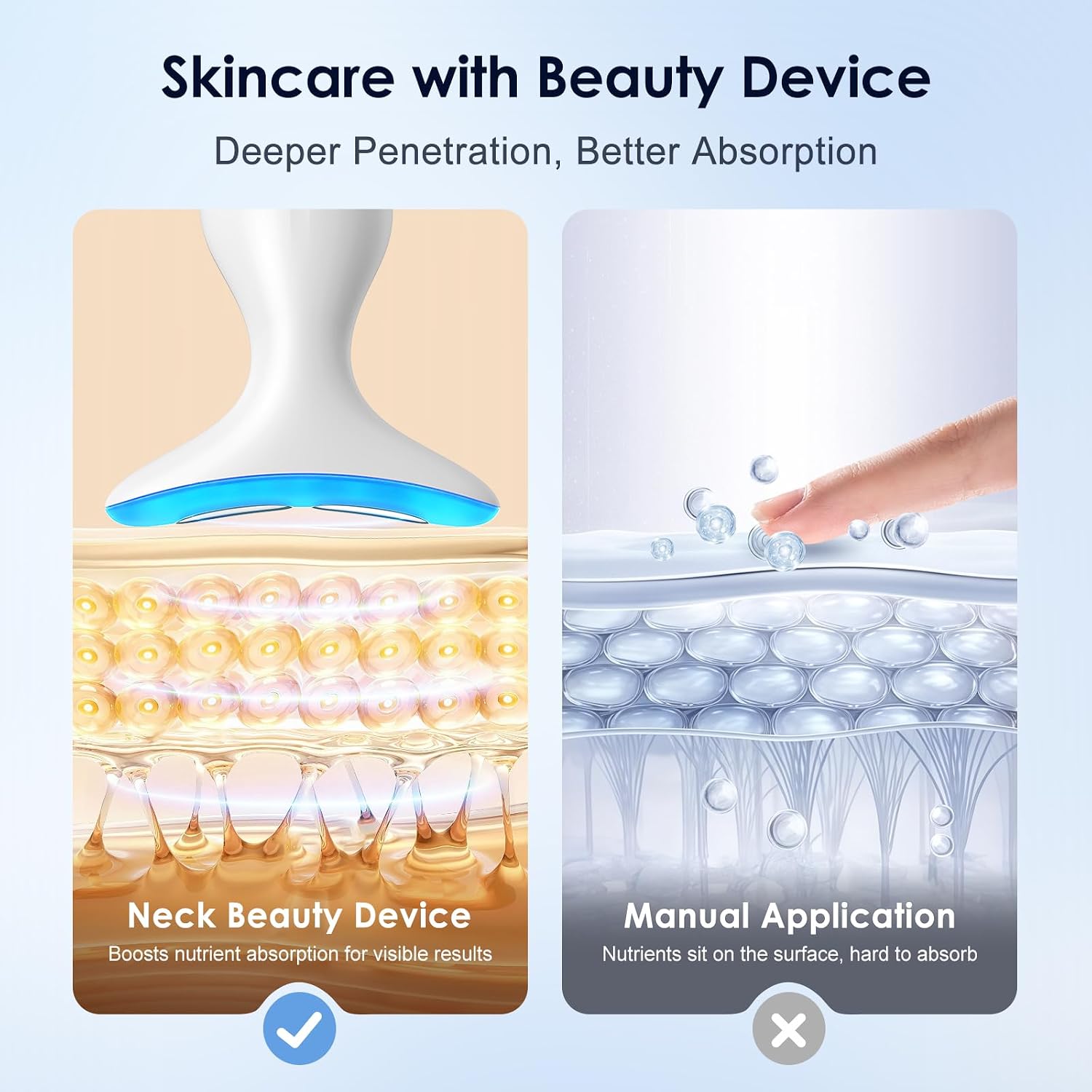 Neck Massager — Portable facial/neck massager with constant temperature heat therapy and vibration massage. USB rechargeable, three adjustable speeds. Relieves fatigue and aids in skincare absorption - Image 4