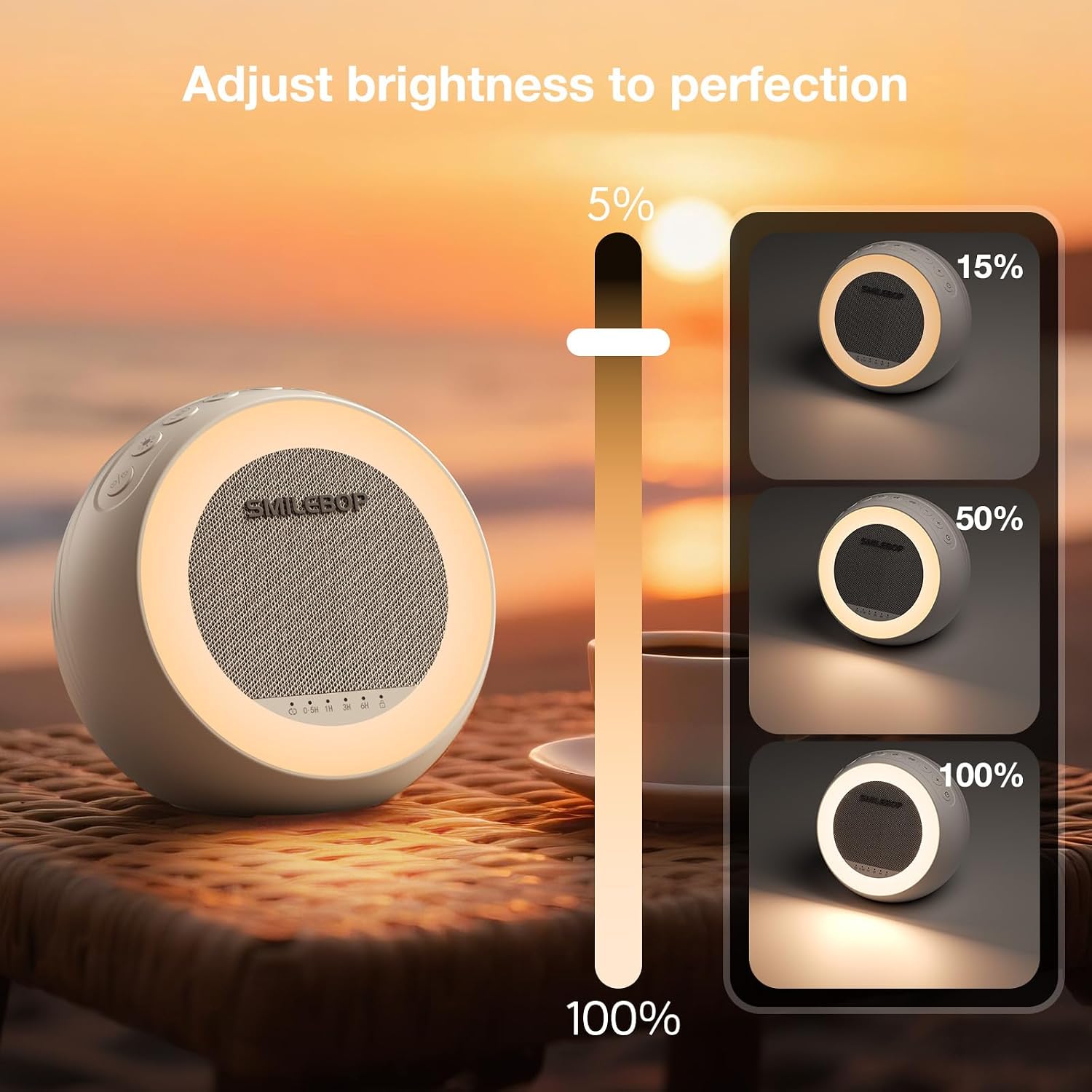 White Noise Sound Machine with Night Light, Portable Sound Machine for Baby and Adults with 10-Color Night Light, 32 Soothing Sounds & 5 Timer for Nursery, Home Office Privacy and Travel - Image 5