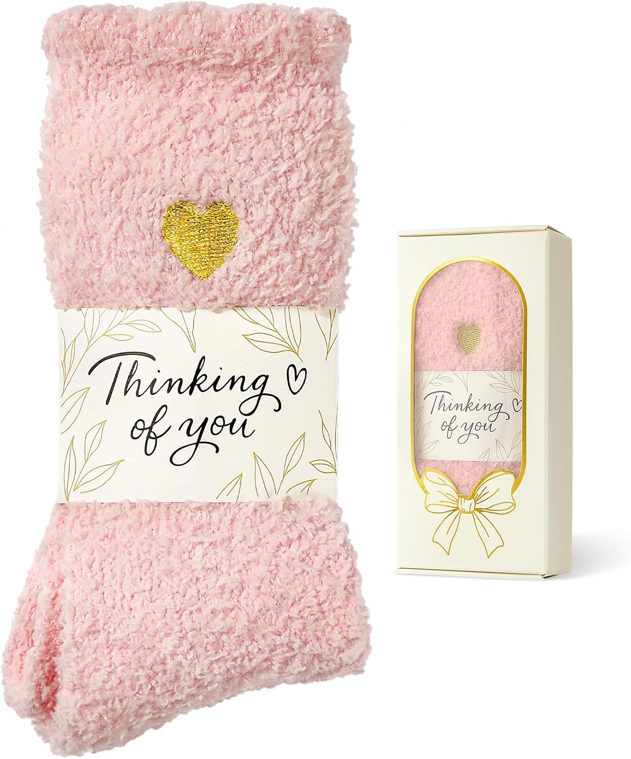 Fuzzy Socks for Women in Gift Box,Gifts for Women with Thinking of You Wrap | Ready to gift no extra wrapping; Gifts for women/ mom/ friend/ bridesmaid/ teacher/ self care/ get well/ sympathy/ postpartum
