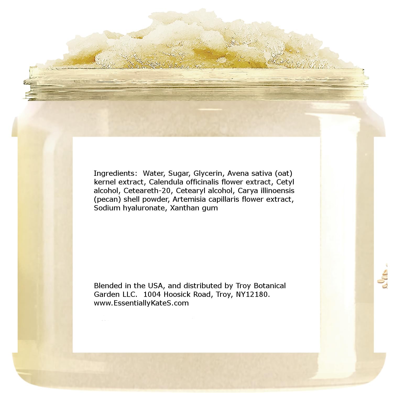 Oatmeal Sugar Body & Foot Scrub 10 oz - Very Gentle, and Perfect for Sensitive Skin, for a complete spa-like experience - Packaging color may vary. - Image 2