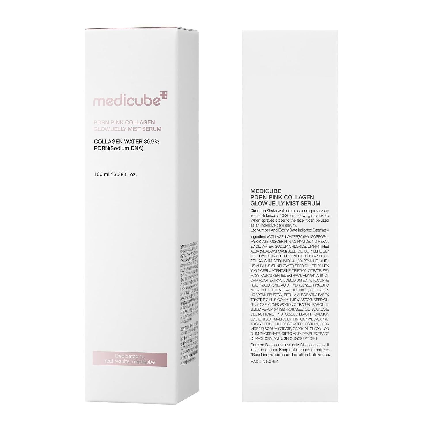 medicube Jelly Mist Serum with Pink PDRN Collagen, 3.38 fl.oz | Dual-Texture Glow Spray with Niacinamide, Glutathione, Hyaluronic Acid, Ceramide - Hydration, Radiance, Plump-Looking Skin - Image 9