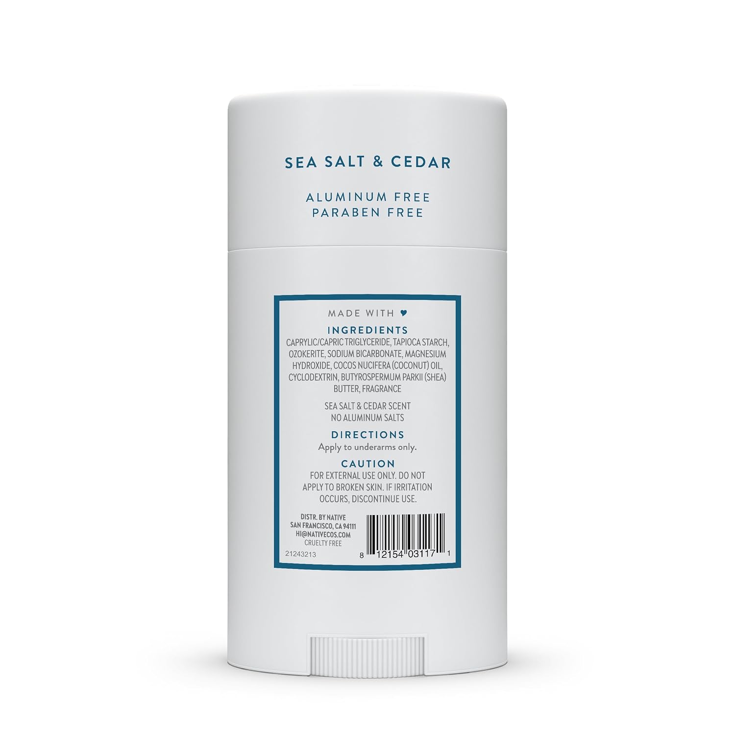Native Deodorant Contains Naturally Derived Ingredients, 72 Hour Odor Control, Deodorant for Women and Men, Aluminum Free, Sea Salt & Cedar 2.65oz - Image 9