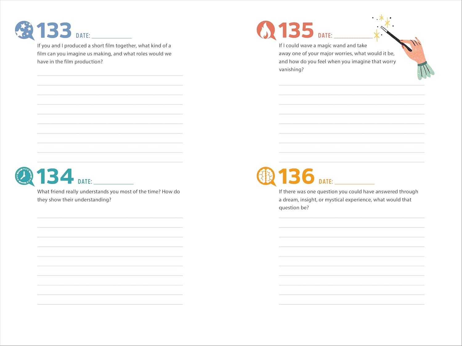 A Year of Us: A Couple's Journal: One Question a Day to Spark Fun and Meaningful Conversations (Question a Day Couple's Journal) - Image 3