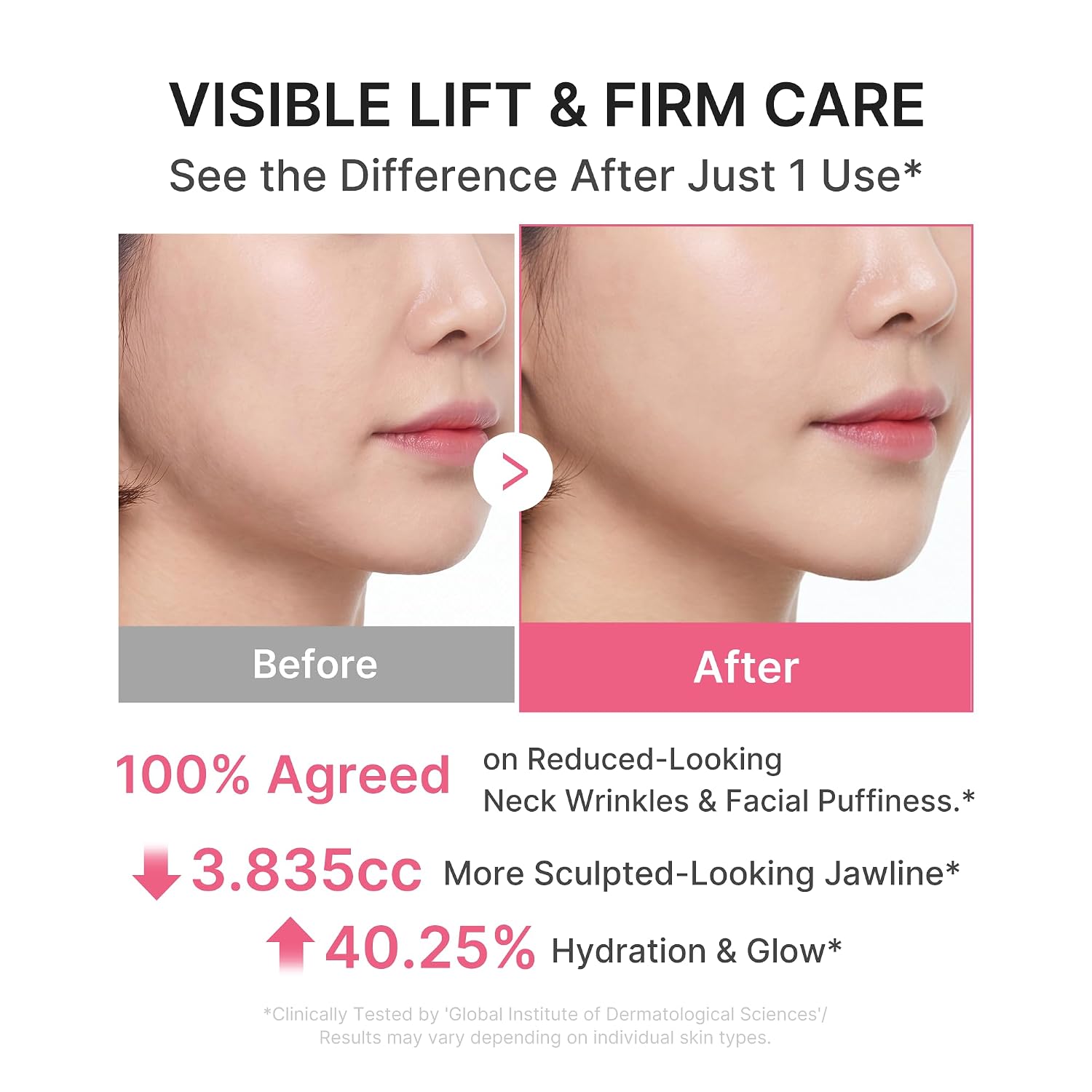 medicube PDRN Collagen Gua Sha Neck Wrinkle Cream - Firming, Contour Care | Built-In Gua Sha Massager with Volufiline 5% - For the Look of Fine Lines, Jawline, Neck, Décolleté, Korean Skincare, 3.17 oz - Image 4