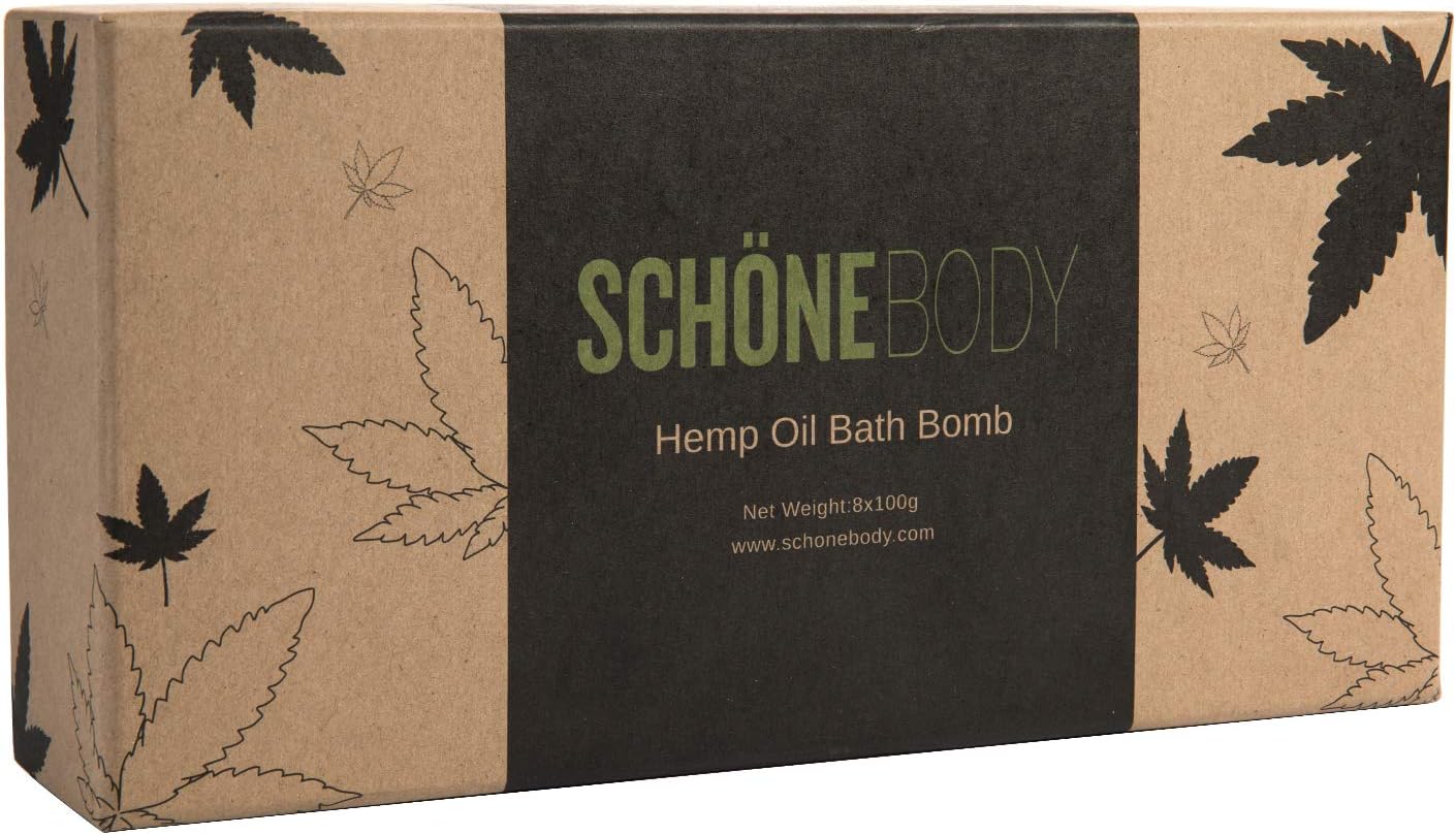 8 Pack Hemp Bath Bombs Set for Muscle Therapy & Relaxation | Large Vegan Fizzy Spa Gift for Women & Men | Natural Lavender, Mint Oils Moisturize Dry Skin & Soothe Stress, Wife Stocking Stuffers Gifts - Image 9