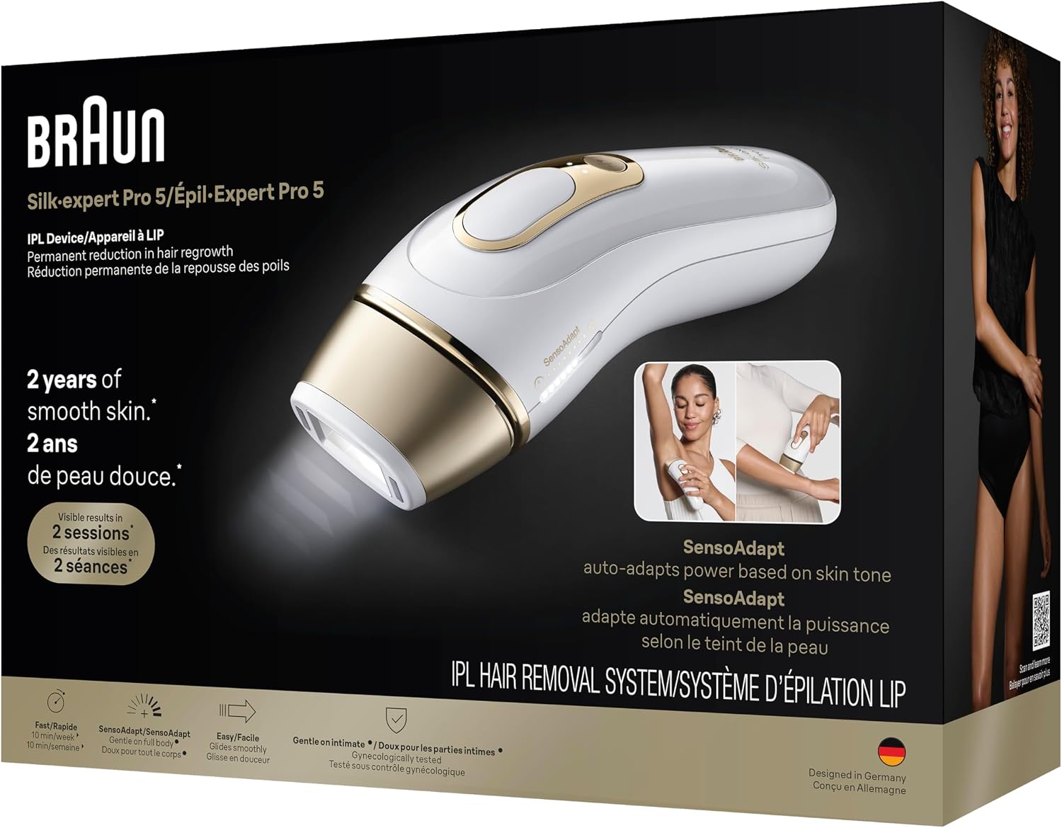 Braun IPL, Silk·Expert Pro 5, IPL Hair Removal for Women and Men, Permanent Laser Hair Reduction At-Home, 1 Head, IPL5100 - Image 11