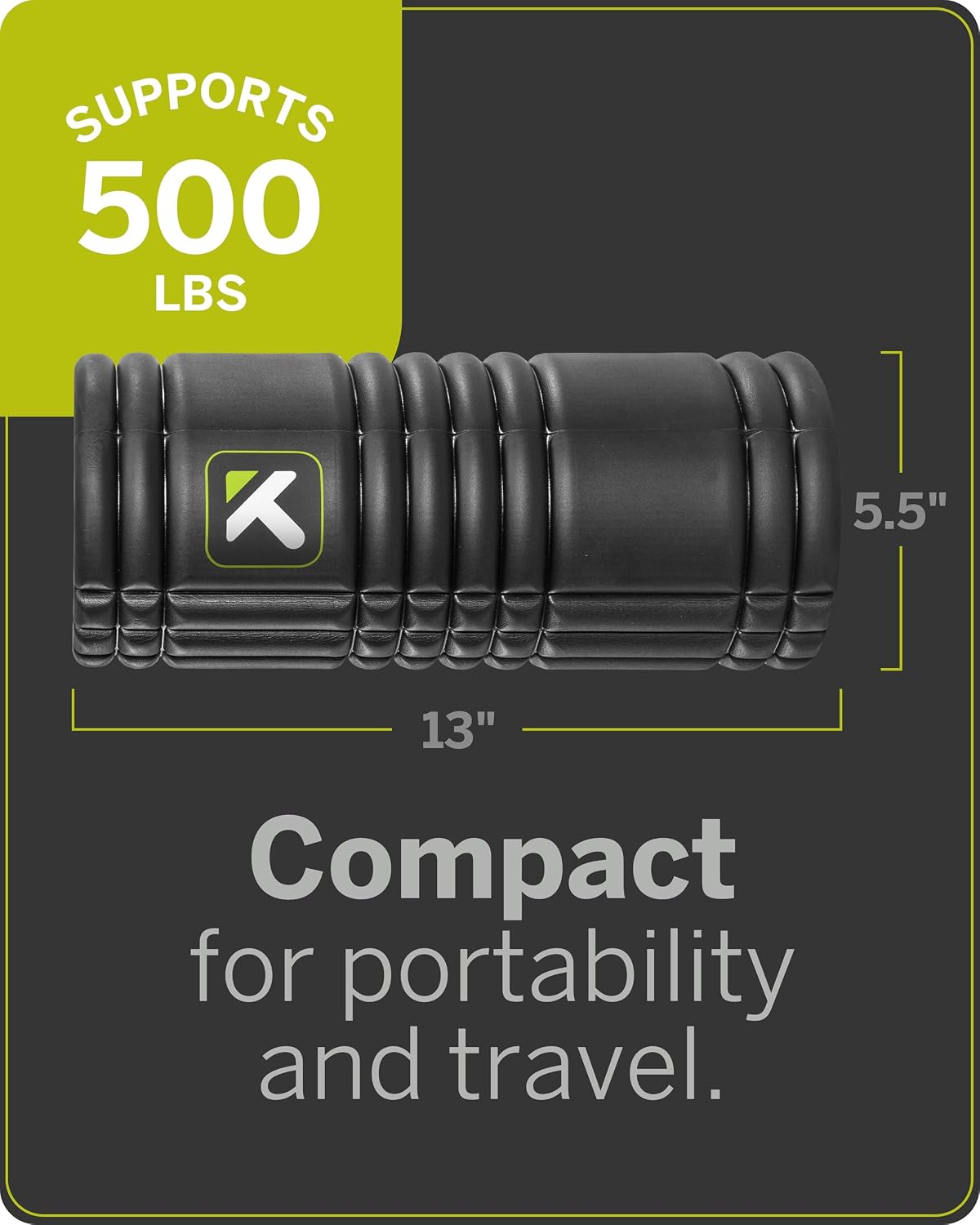 TriggerPoint Grid 1.0 Foam Roller - 13" Multi-Density Massage Roller for Deep Tissue & Muscle Recovery - Relieves Tight, Sore Muscles & Kinks, Improves Mobility & Circulation - Targets Key Body Parts - Image 7