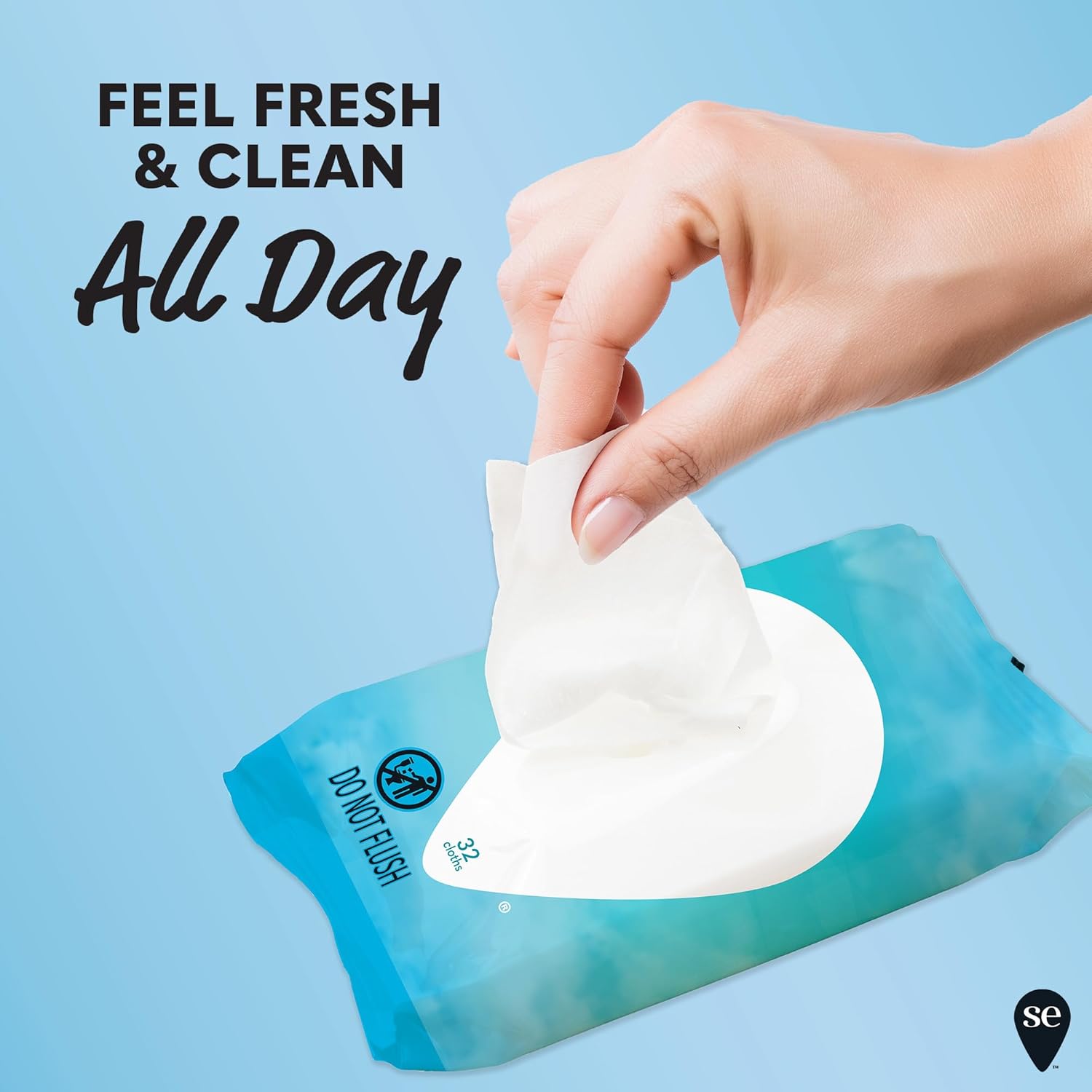 Summer's Eve Fragrance-Free Feminine Wipes, Gentle pH-Balanced Micellar Water Based Formula Helps Control Vaginal Odor, Resealable Pack, 32 Wipes - Image 2