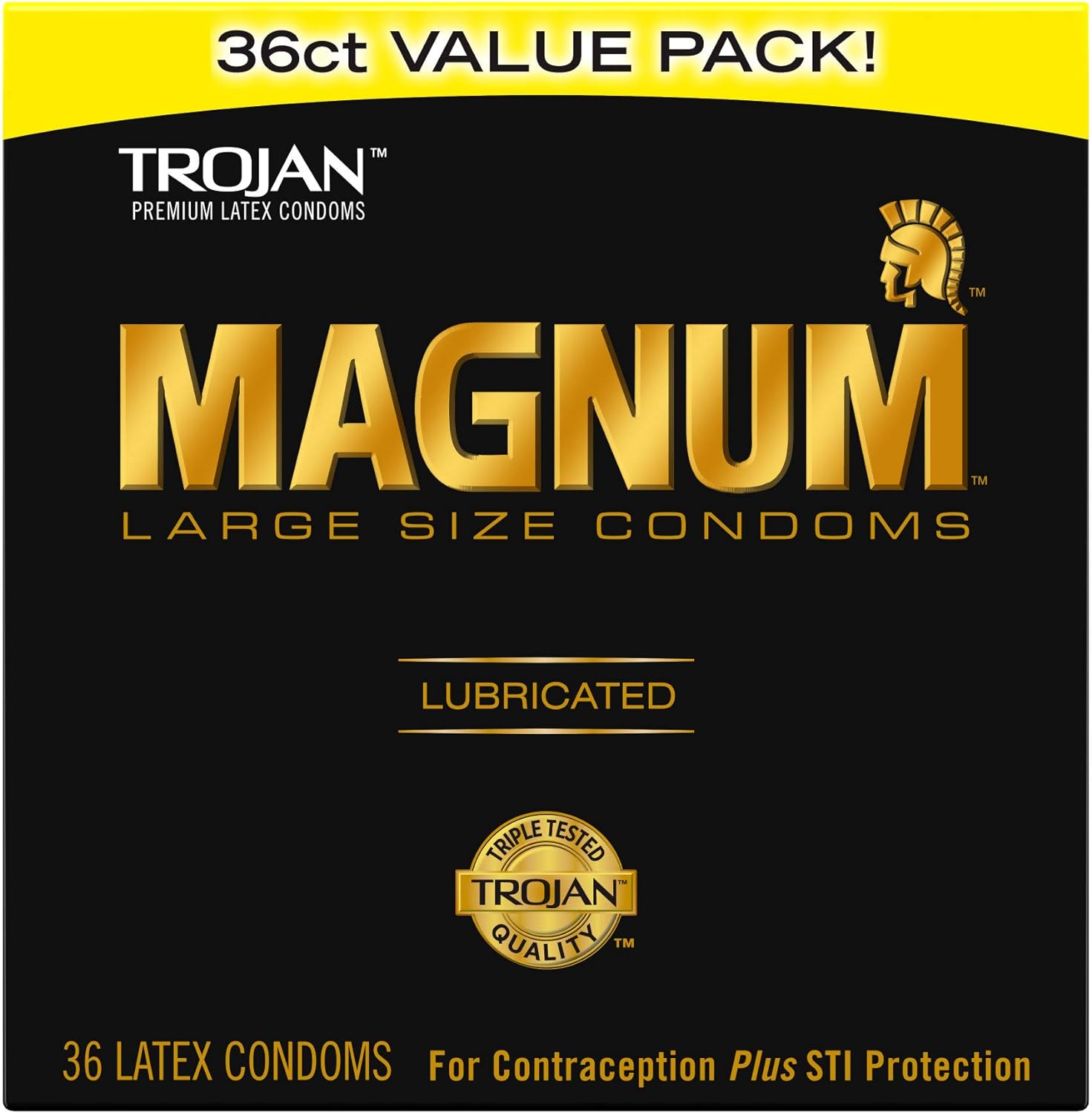 TROJAN Magnum Lubricated Large Condoms, Comfortable and Smooth Lubricated, America’s Number One Condom, 36 Count Pack | Comfortable and Smooth Lubricated Condoms, America's Number One Condom - Image 10