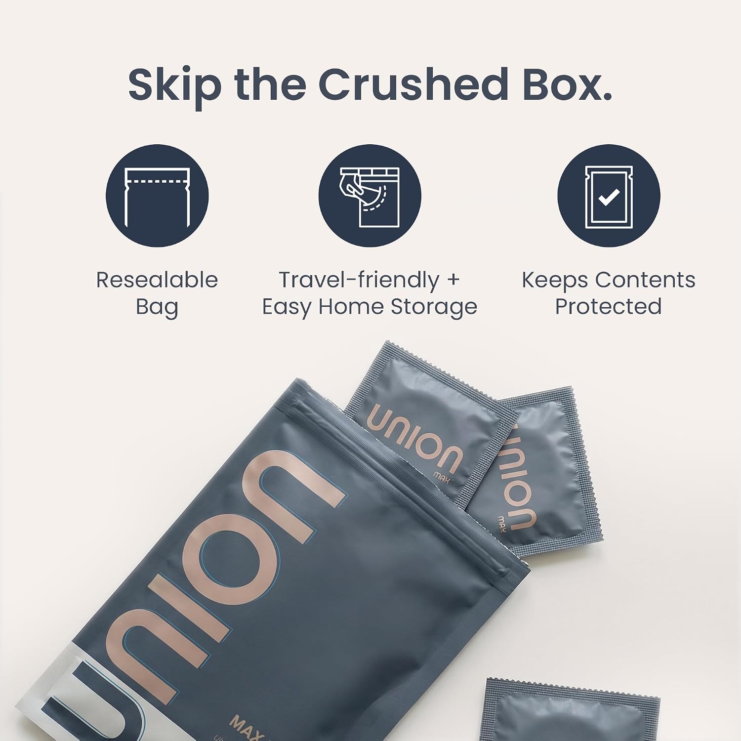 UNION MAX Condoms - True XL Ultra-Thin Extra Large 60mm Size, 12 Count Pack | Natural Latex with Flared Head, Vegan Condom, Lightly Lubricated, Large Fit for Natural Feel and Comfortable Roomier Wear - Image 6
