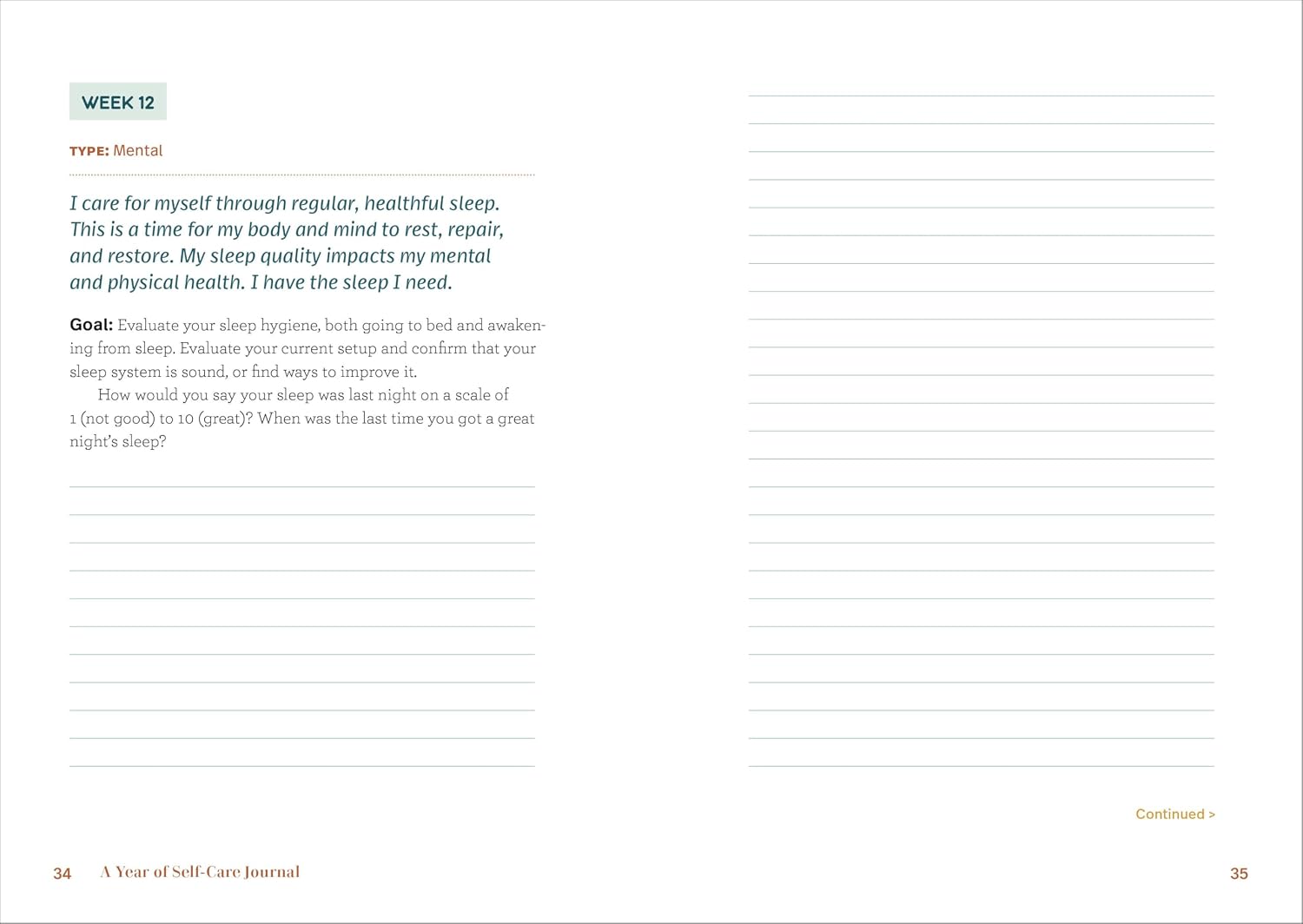 A Year of Self-Care Journal: 52 Weeks to Cultivate Positivity & Joy (A Year of Reflections Journal) - Image 3