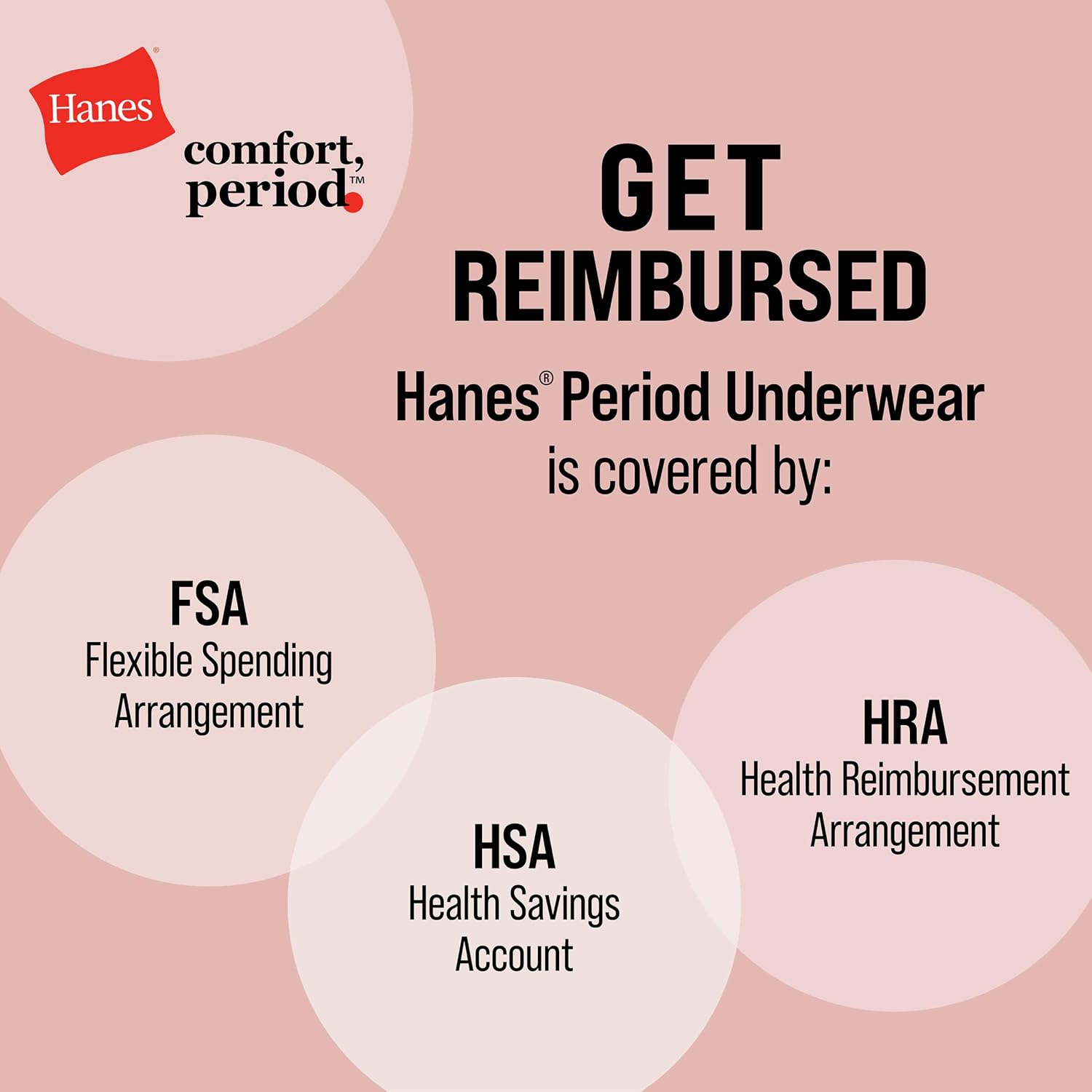Hanes Women's Comfort, Period. Underwear, Bikini Period Underwear, Super Leaks Period Underwear, 3-pack - Image 5
