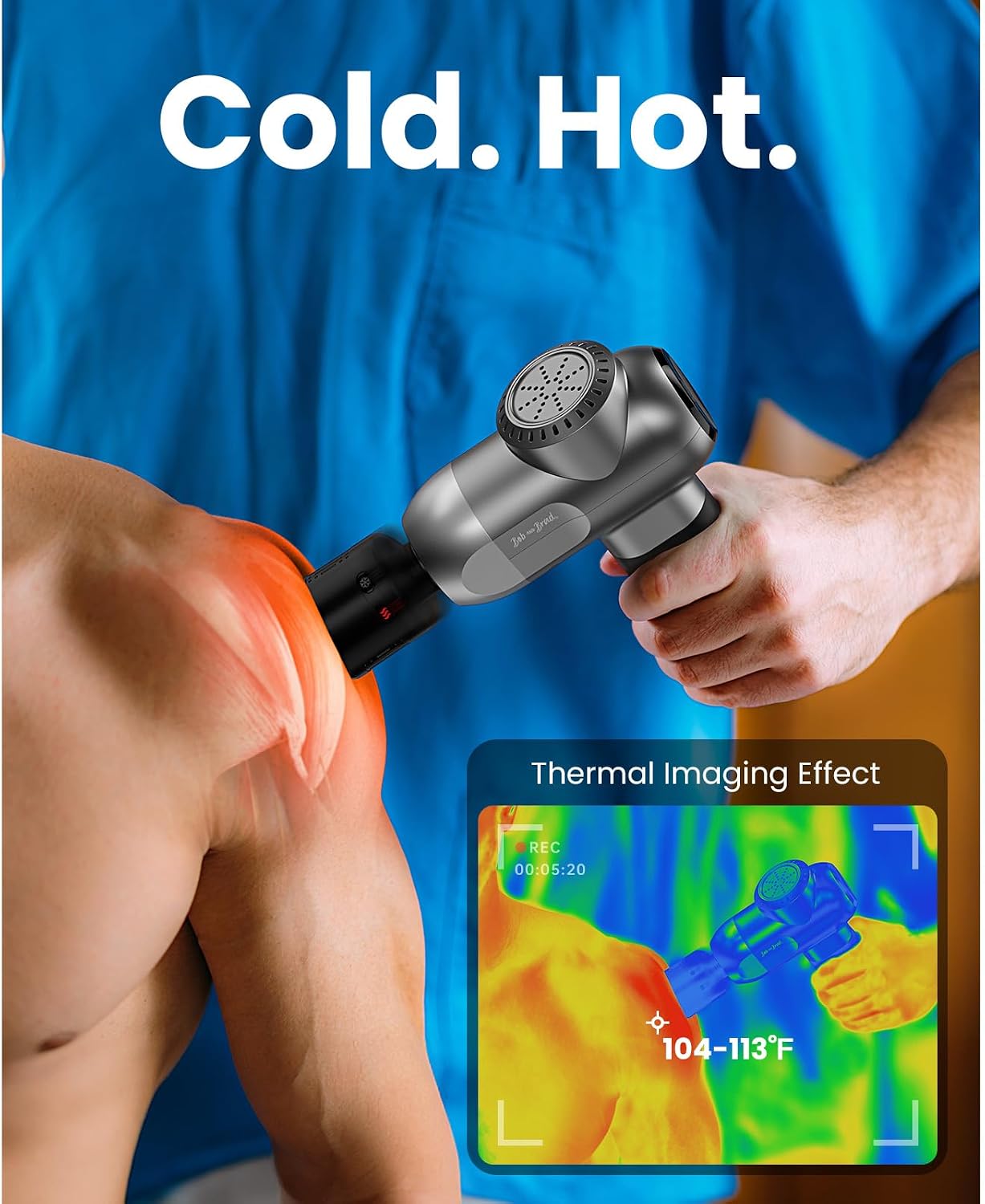 BOB AND BRAD C2 Pro Massage Gun with Heat and Cold Therapy, FSA Eligible & HSA Approved, PT-Developed Deep Tissue Back Massager for Athletes, Men & Women — Birthday & Holiday Gifts - Image 3