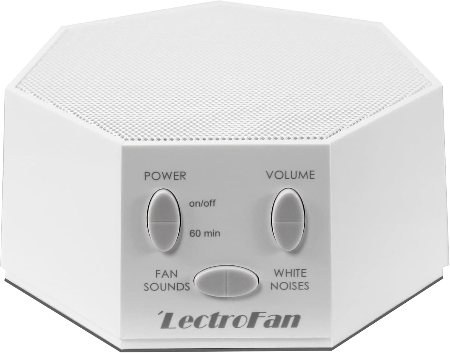 Adaptive Sound Technologies LectroFan Classic, Global Power, White | Global Power Edition Soothing Sound Machine for Sleep with a Built-in Sleep Timer, Compact Design, Relaxation Support