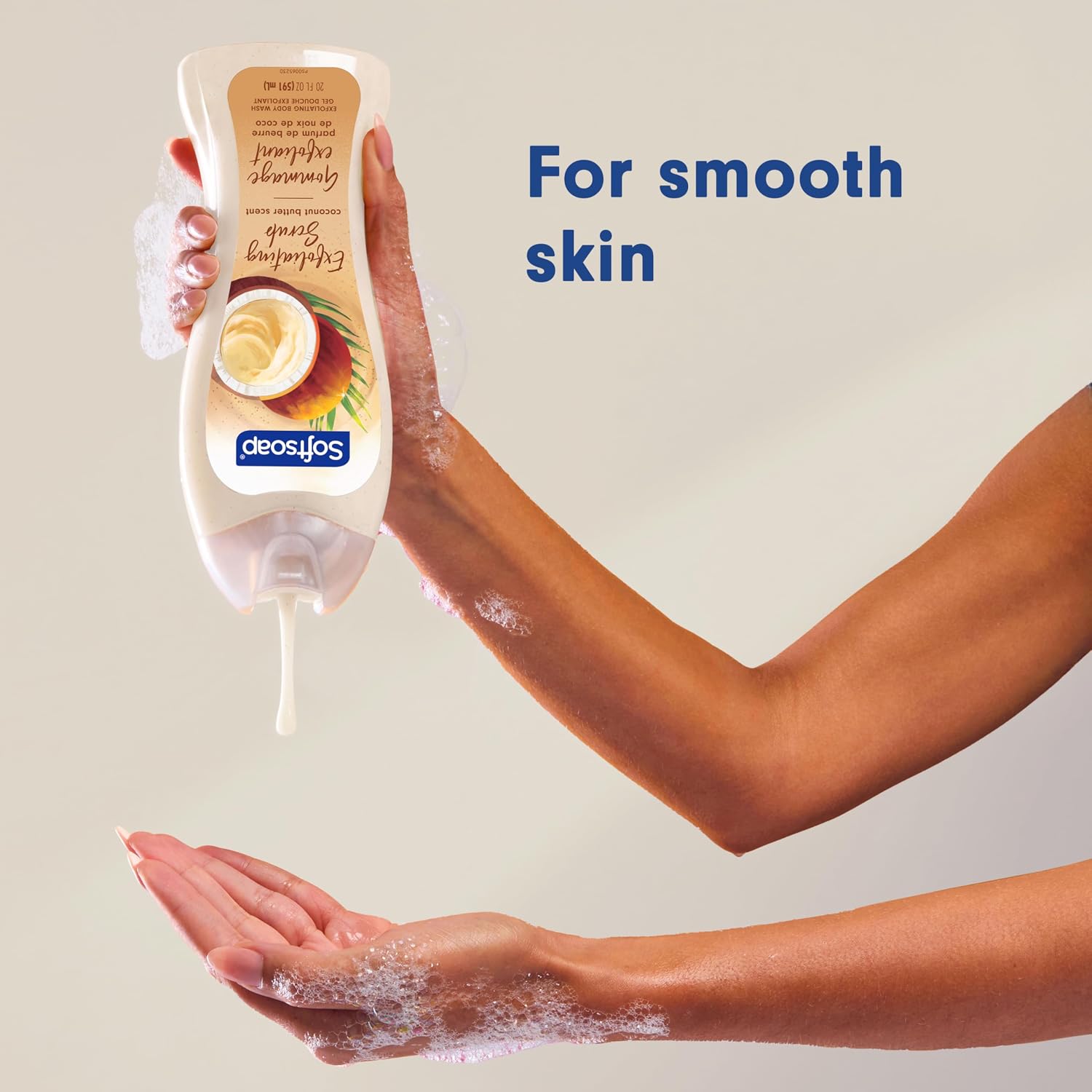 Softsoap Body Wash, Coconut Butter Scrub , Exfoliating Body Wash, 20 Ounce, 4 Pack | Personal Care Product, Paraben-Free, Phthalate-Free, Everyday Use, Gentle on Skin, Retains Skin's Natural Moisture - Image 6