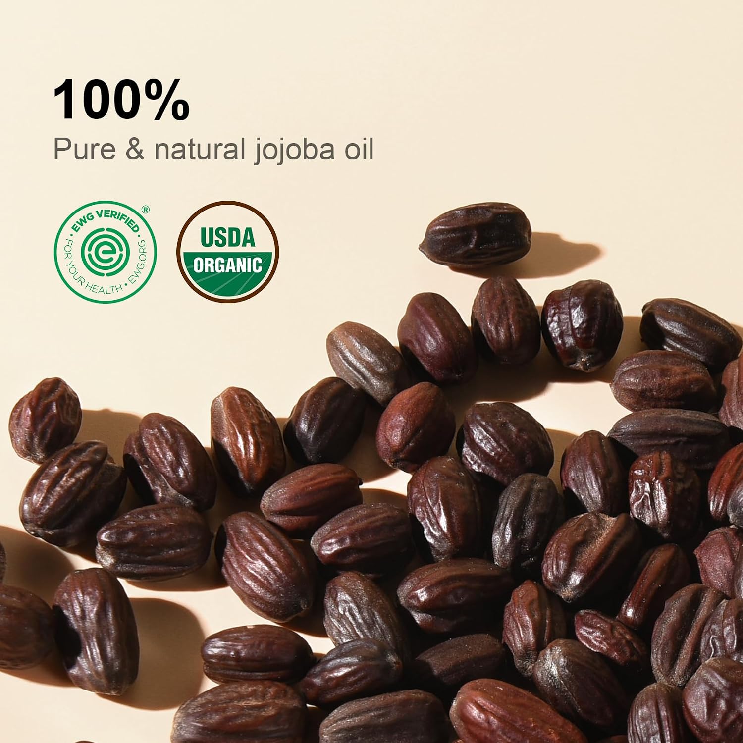 Yoken Organic Jojoba Oil 16oz, USDA Certified Cold Pressed for Skin Care | Cold Pressed Body Oil Women After Shower Unscented Carrier Massage Moisturizer Hydrating Nourishing Essential Mixing - Image 3