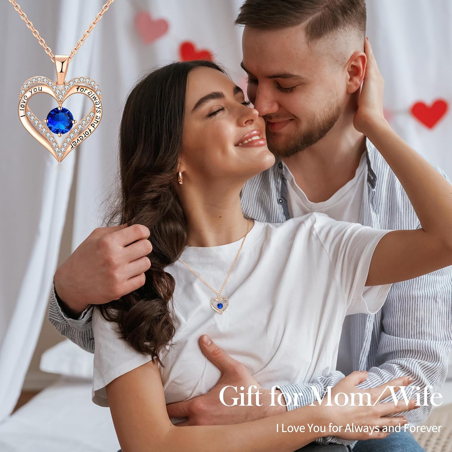 18K Rose Gold Necklaces for Women Birthday Gifts for Women Jewelry for Women Birthday Gifts for Wife Girlfriend Daughter Wife Birthday Gifts for Anniversary Mothers Day Christmas Valentines Gifts - Image 2