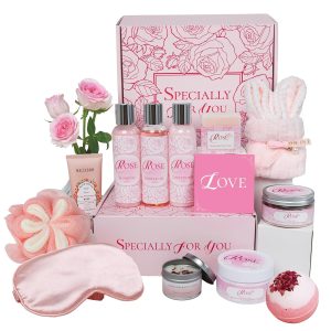 15Pcs Rose Spa Kit Bath Sets for Wo...