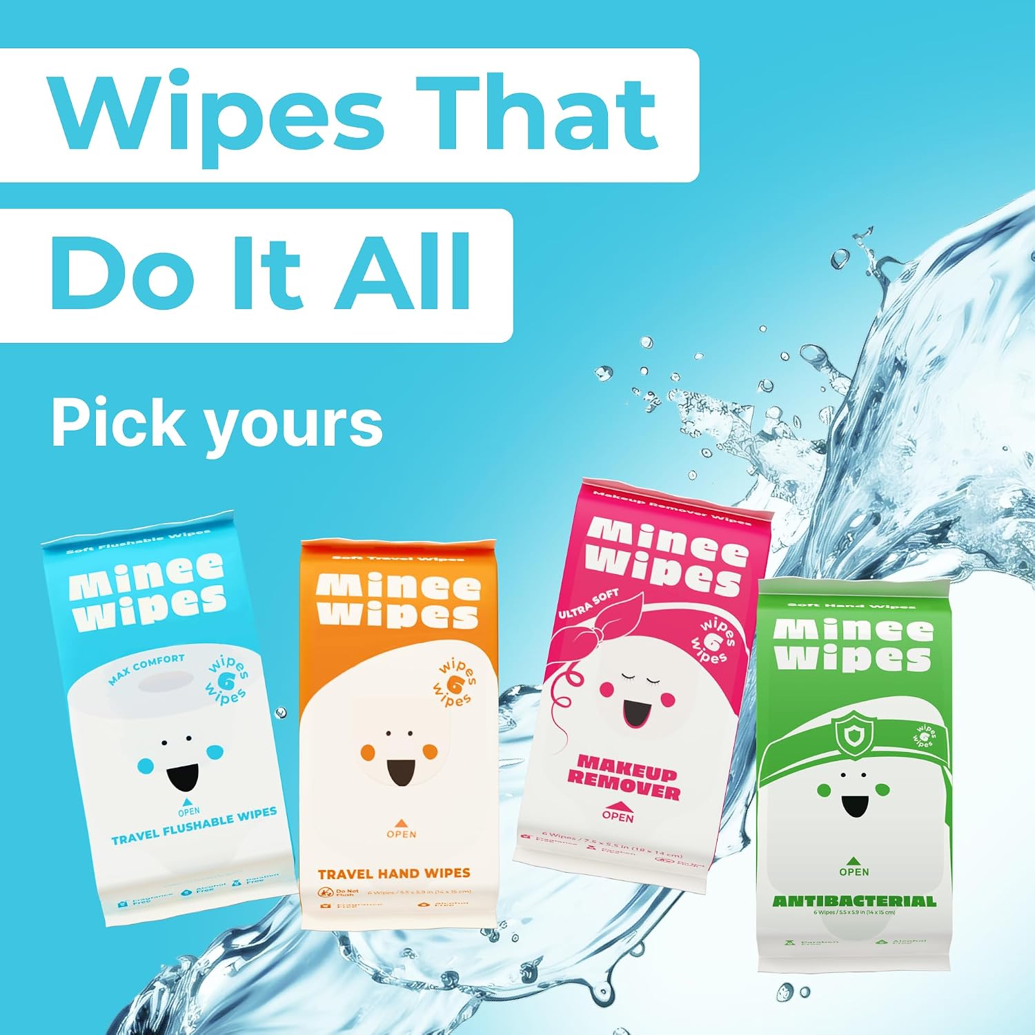 Feminine Wipes for Women – Flushable pH Balanced Wipes, 99% Water & Aloe – Unscented, Gentle Intimate & Period Care with Odor Protection – Daily Hygiene & Travel Essentials – 8 Pack, 48 Wipes - Image 7