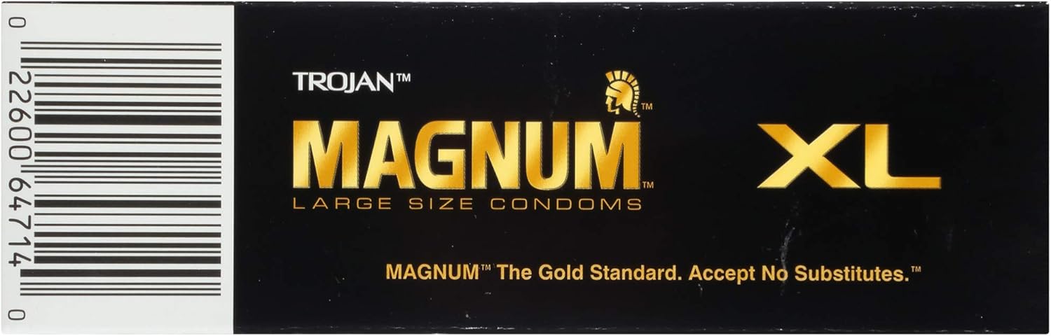 TROJAN Lubricated Magnum Condoms XL Large Size, 12 Count | Extra Large Condoms, Helps Reduce Risk of Pregnancy and STIs - Image 15