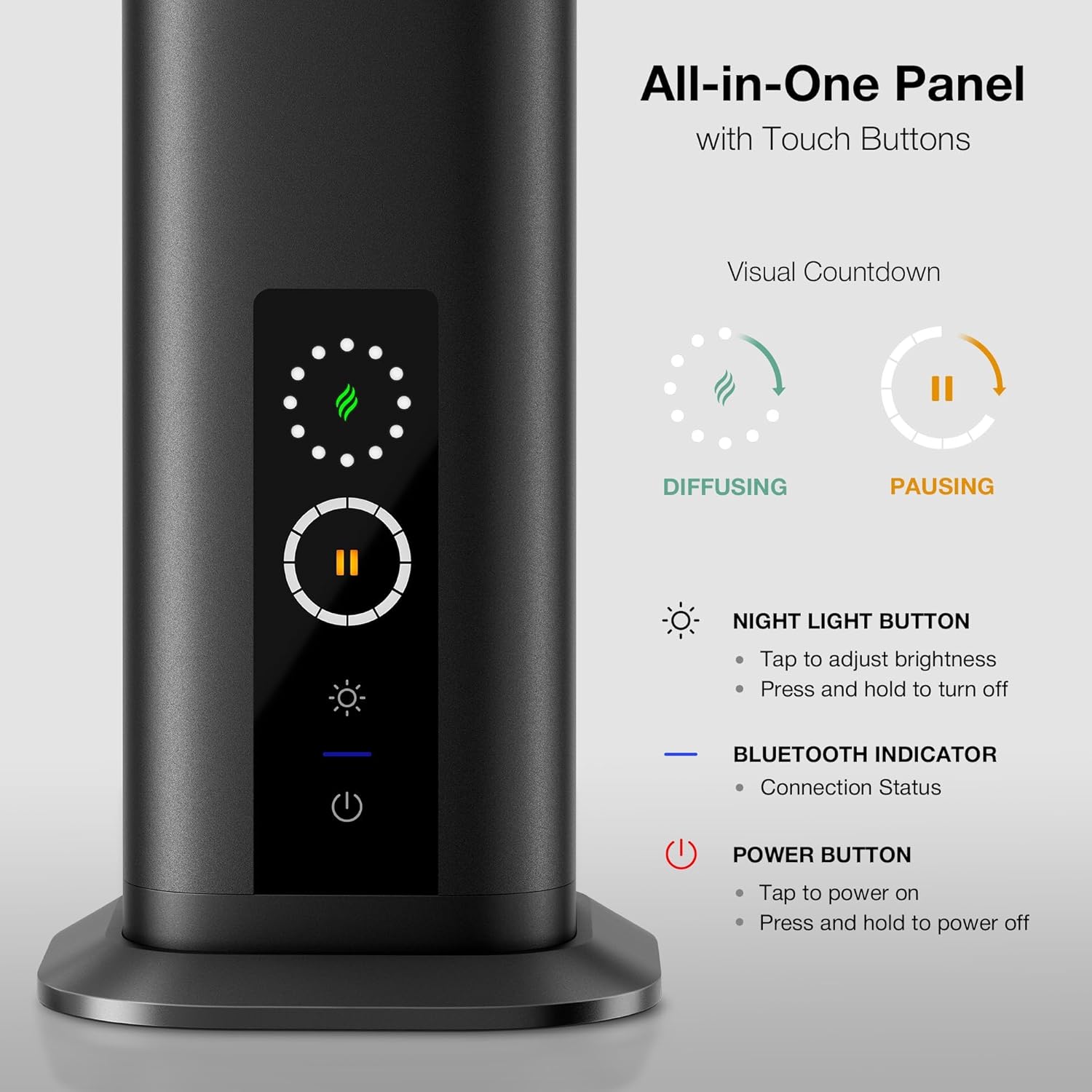 Airversa RDX Smart Waterless Essential Oil Diffuser for Large Room, Black | Up to 1500 sq ft, App Control, Cold Air, 300mL, DC-12V/1A Adapter, Smart Scent Air Machine, for Home & Commercial Spaces - Image 4