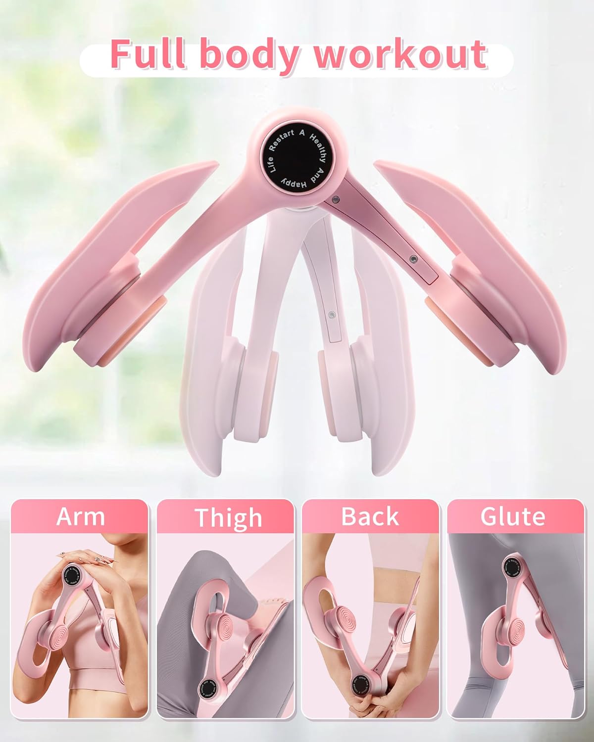 Pelvic Floor Exercise Devices, Thigh Trainer for Women | 360° Rotatable TPE Cushion, Strengthens Pelvic Muscles & Inner Thigh, Portable Kegel Gear for Shaping, Yoga and Home Workouts - Image 2