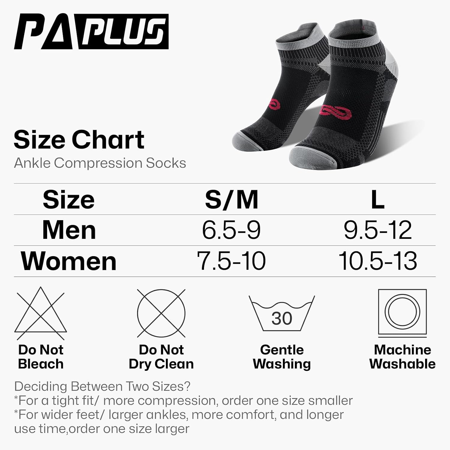 Compression Socks for Men Women Ankle Running Socks for Plantar Fasciitis | Low Cut Athletic Ankle Socks with Ankle & Arch Support for Running, Cycling, Golf, Work, Plantar Fasciitis Relief - Image 3
