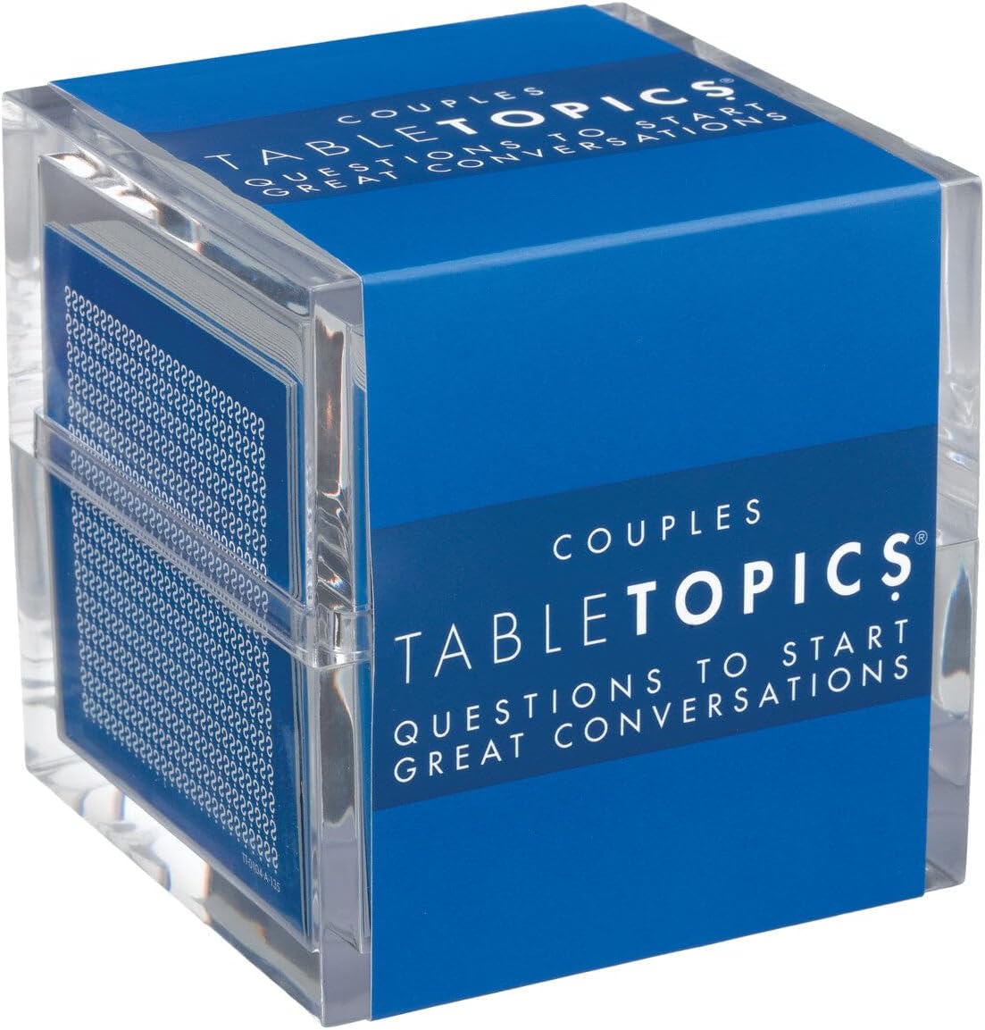 TableTopics Couples Conversation Starter Card Game for Romantic Partners - 135 Questions for Date Nights, Reconnecting, & Strengthening the Relationship, Gift for Couples, Weddings, Anniversaries