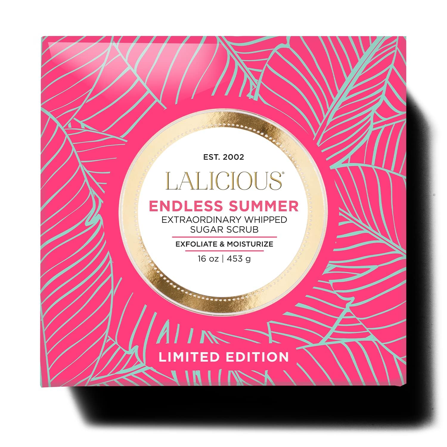 LALICIOUS Endless Summer Exfoliating & Moisturizing Body Scrub | Sugar & Coconut Oil | Pre-Shave Scrub for Ingrown Hairs & Razor Bumps | Gently Buffs & Smooths Sensitive Skin | No Parabens Large 16oz - Image 5