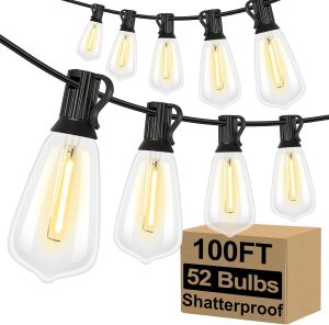 LED Outdoor String Lights 100FT Pat...