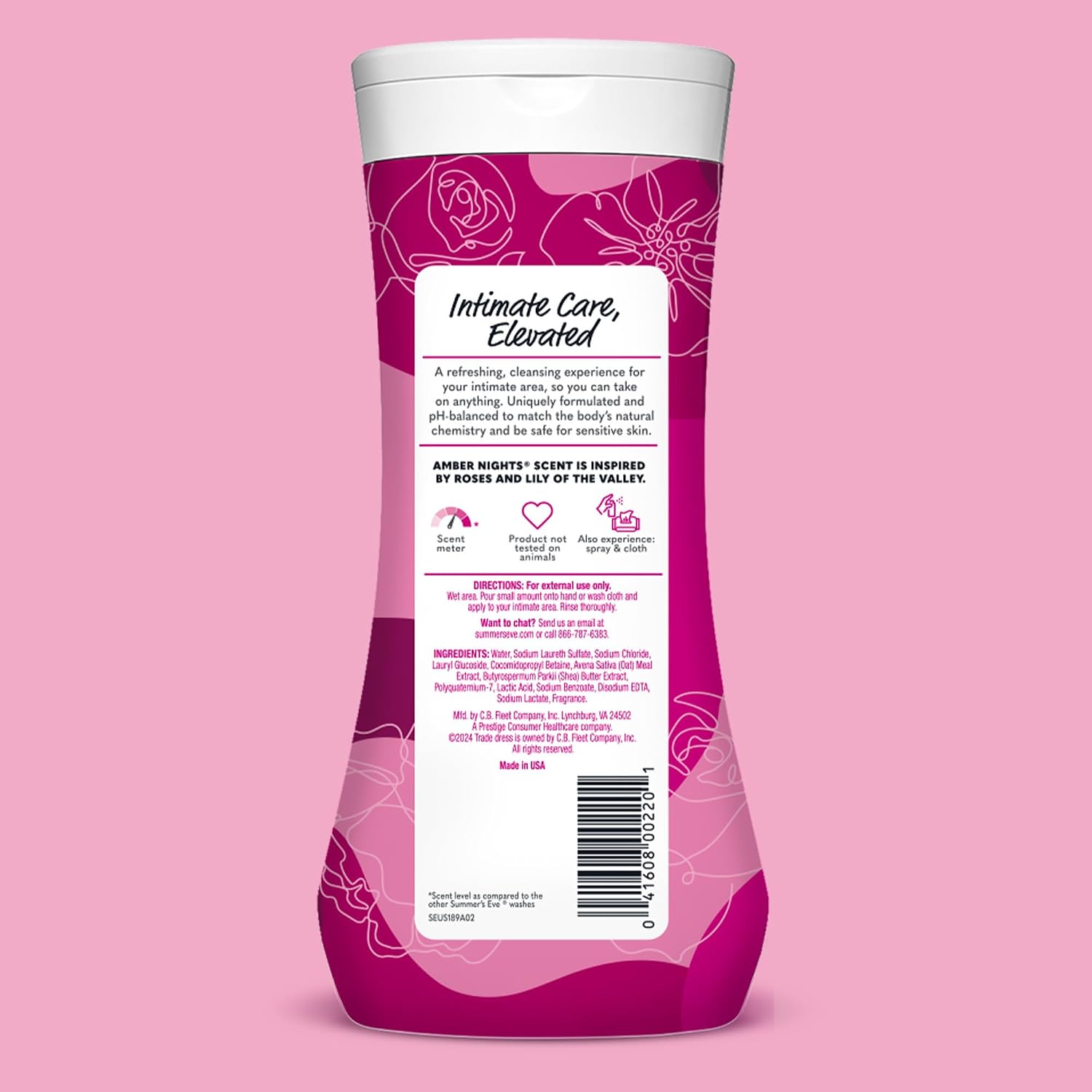 Summer's Eve Amber Nights with Oat and Shea Extracts, Daily Refreshing All Over Feminine Body Wash, Removes Odor, Feminine Wash pH Balanced, 15 fl oz - Image 7