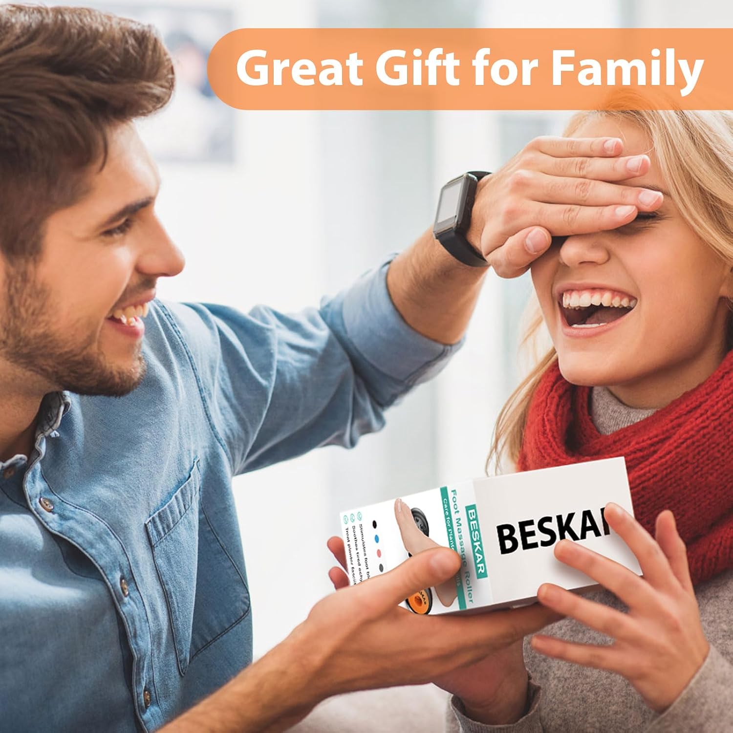 BESKAR Foot Massager Roller for Plantar Fasciitis Relief | Portable Foot Roller to Deep Tissue Muscle Massage, Foot Arch and Heel Pain, Foot Trigger Point Therapy, Reflexology Tool - Image 7