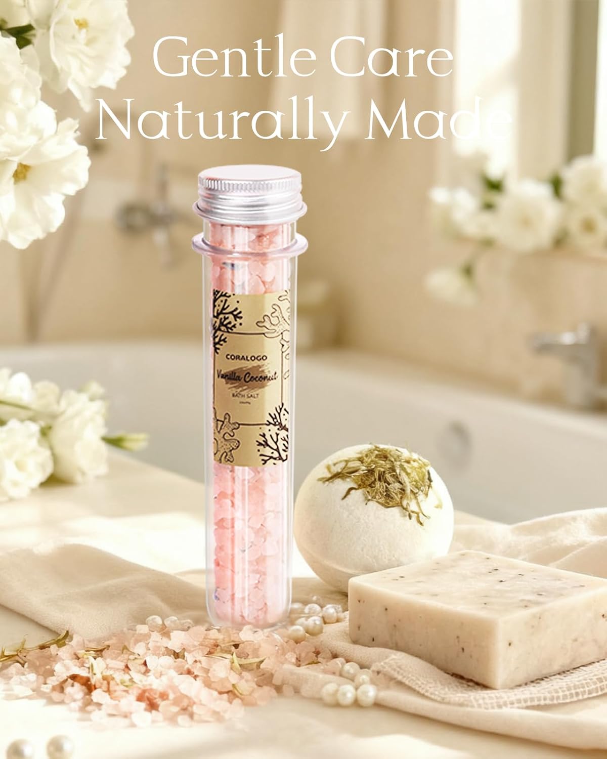 Natural Spa Gift Baskets - Natural Pampering Spa Set, Self-Care Get Well Soon Thinking of You Basket,Thank You Gifts, Unique 11pcs Gift Set for Women Wife Mom Her Birthday - Image 3