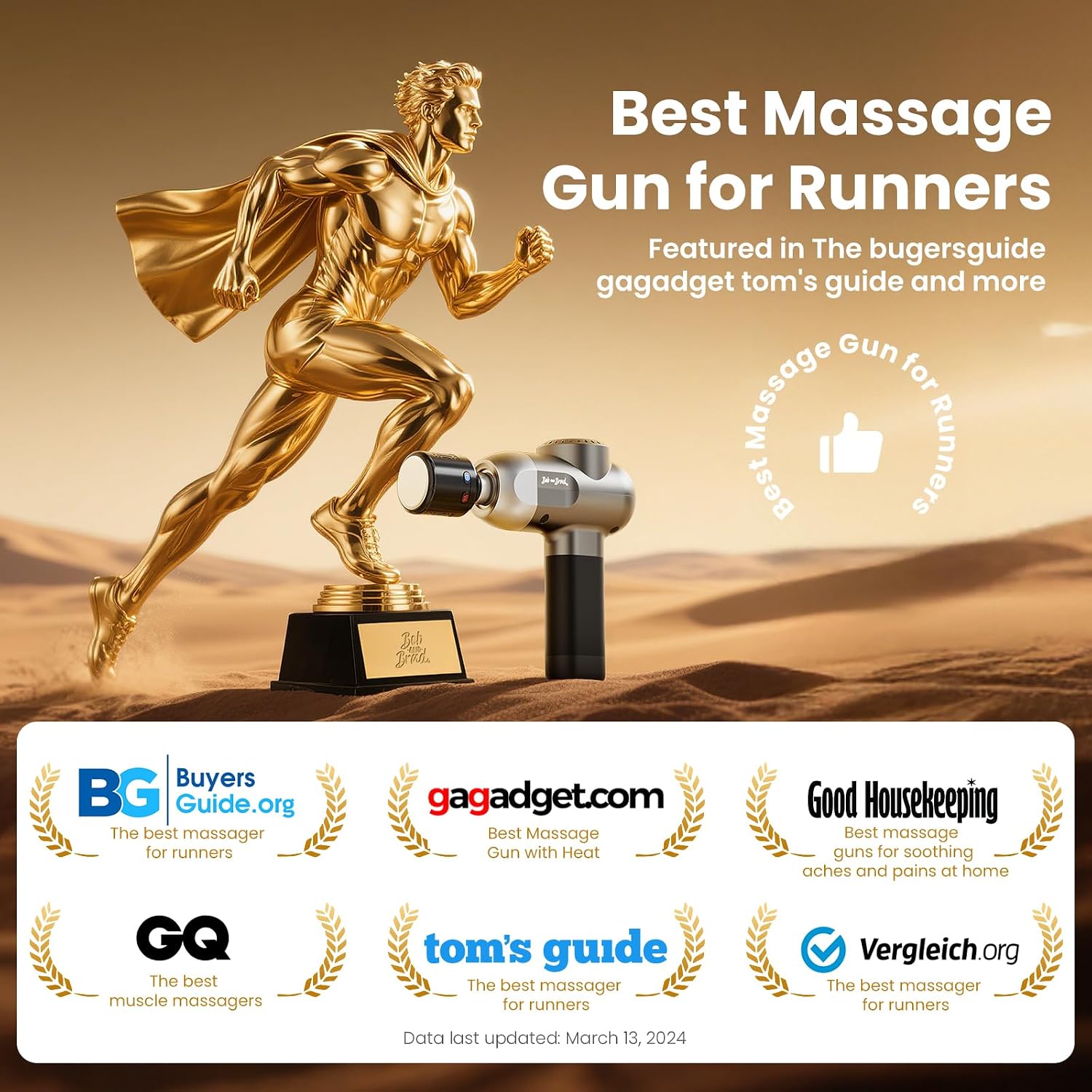 BOB AND BRAD C2 Pro Massage Gun with Heat and Cold Therapy, FSA Eligible & HSA Approved, PT-Developed Deep Tissue Back Massager for Athletes, Men & Women — Birthday & Holiday Gifts - Image 5