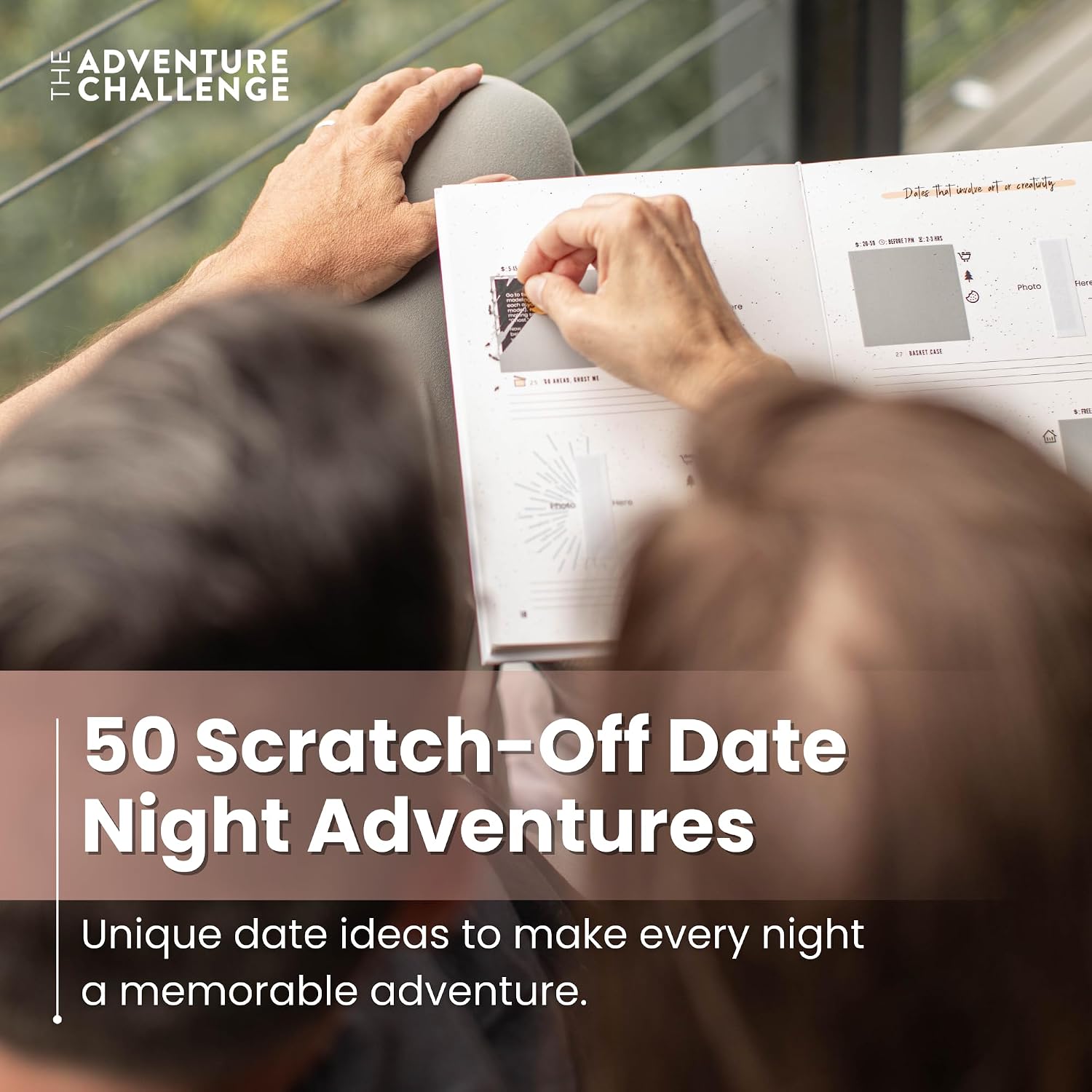 Couples Edition - 50 Scratch-Off Date Night Game for Couples Gift | Scratch-Off Date Ideas With Surprise Activities, The Adventure Challenge Couples Edition, Wedding Gift For Couples - Image 4