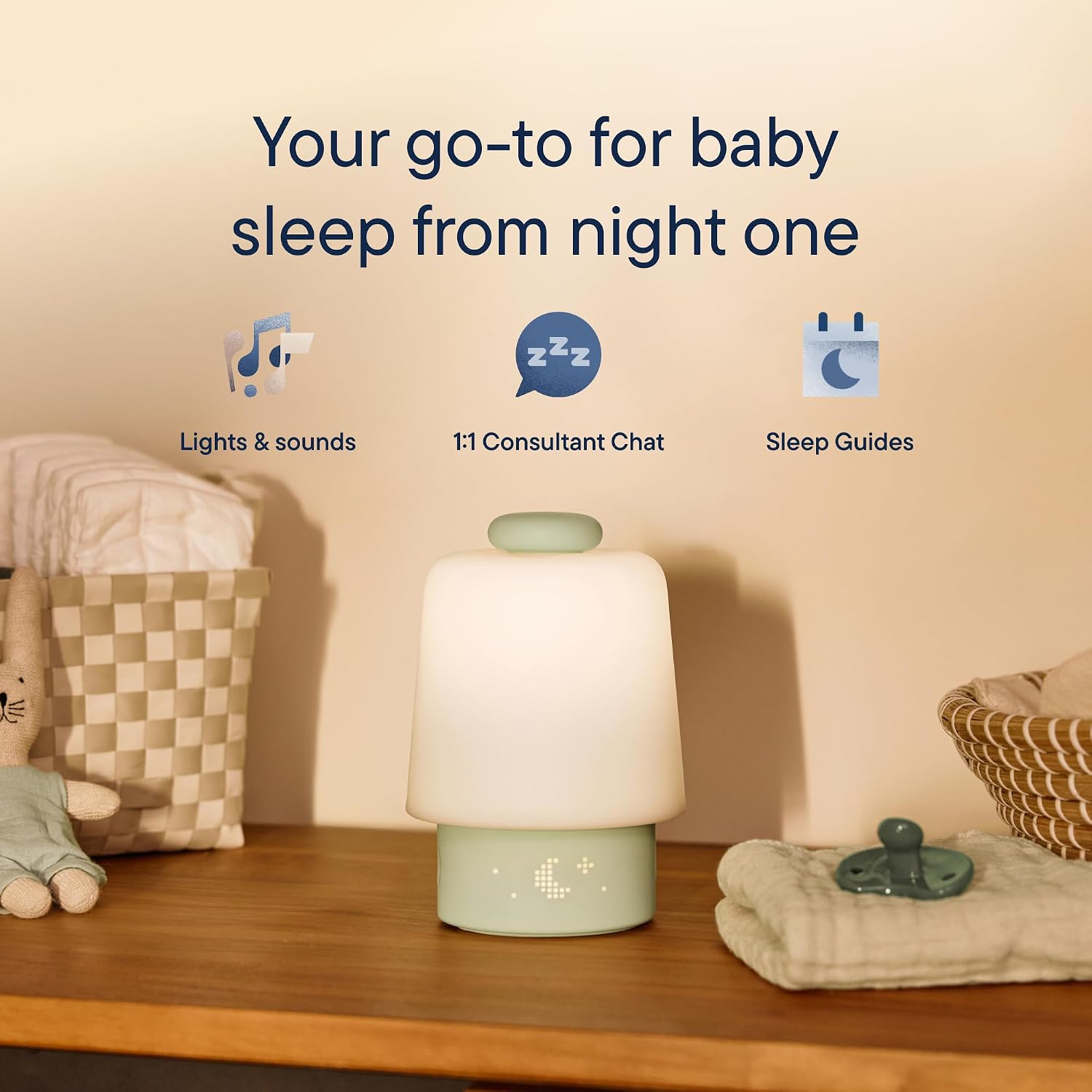 Hatch Baby Sound Machine & Night Light Routine Builder (Mint) | White noise machine, night light, toddler & kid time-to-rise alarm clock, registry essential with 3 months of sleep support - Image 2