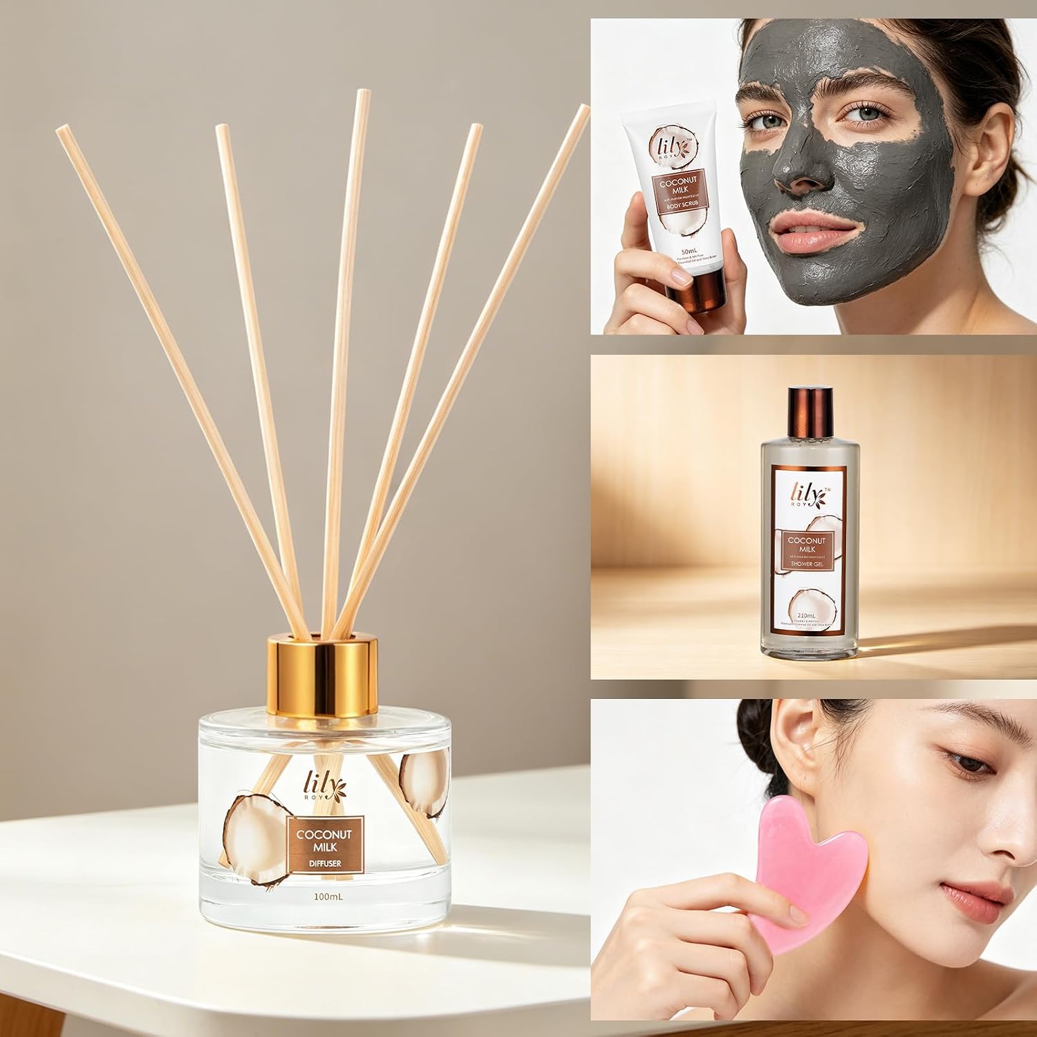 28Pcs Coconut Vanilla Spa Gift Basket - Skin Care Gifts Set for Women & Men | Women Gifts, Spa Kit, Spa Gifts for Mom & Dad, Christmas, Mother‘s Day, Valentine’s, Birthday. Hydrating for all skin types - Image 5