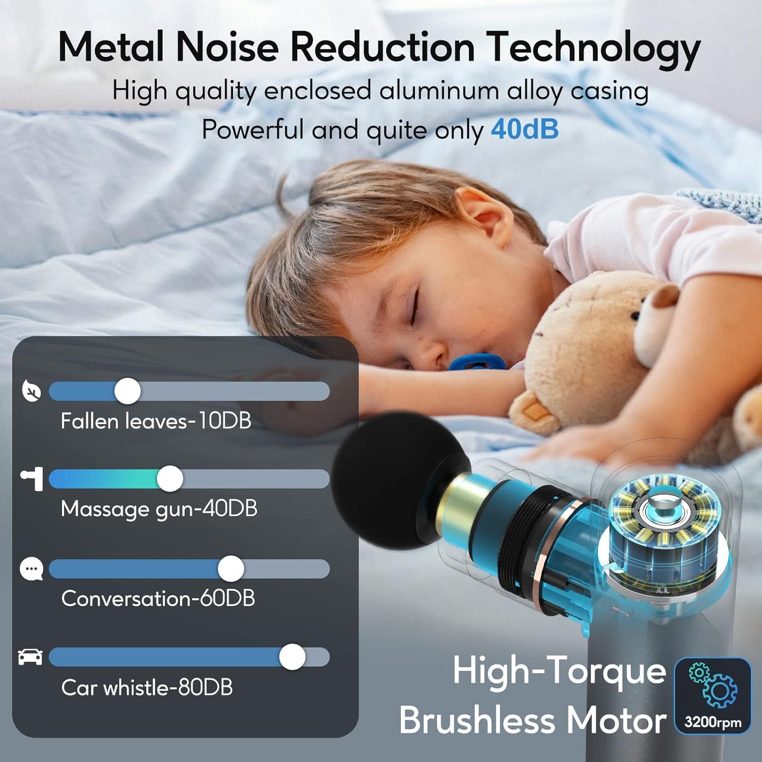 arboleaf Mini Massage Gun Deep Tissue, Portable Percussion Muscle Massager | Small Yet Powerful Full-Metal Design with a Quiet Brushless Motor for Deep Muscle Relief at Home, the Gym, or While Traveling - Image 6
