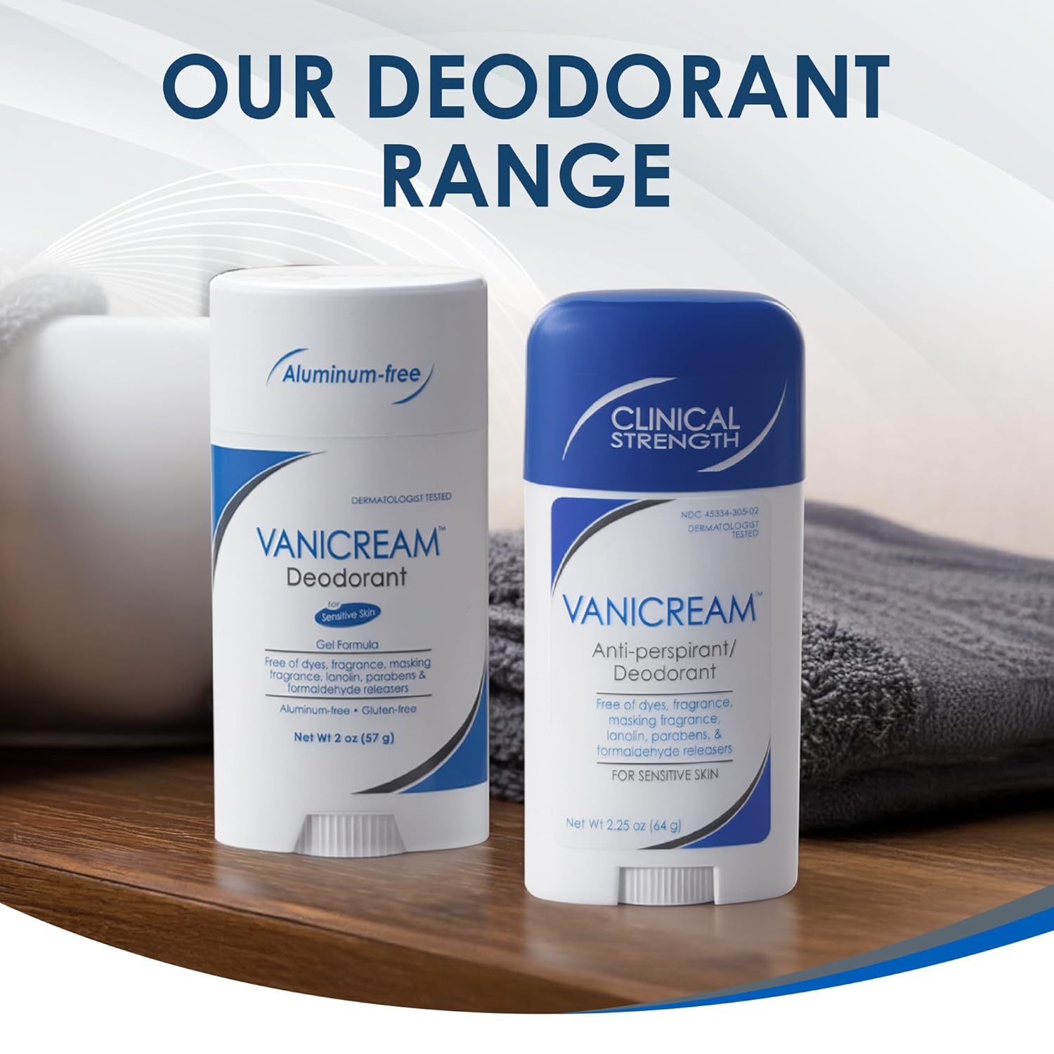 Vanicream Antiperspirant Deodorant Stick, 2.25 Oz, Formulated without Common Irritants for Sensitive Skin, Clinical Strength with 24-Hour Protection, Reduces Underarm Wetness, Unscented - Image 8