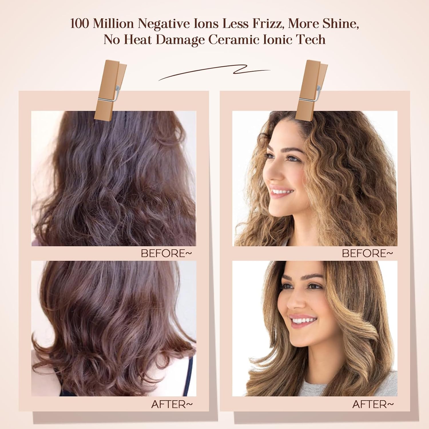 Dual Voltage Travel Blow Dryer Brush in one, Hair Trends Mini Hot Air Brush | 120V-240V Nano Titanium 2 Inch One Step Hair Dryer & Styler Volumizer Oval Shape, Europe Travel Essentials for Women - Image 4