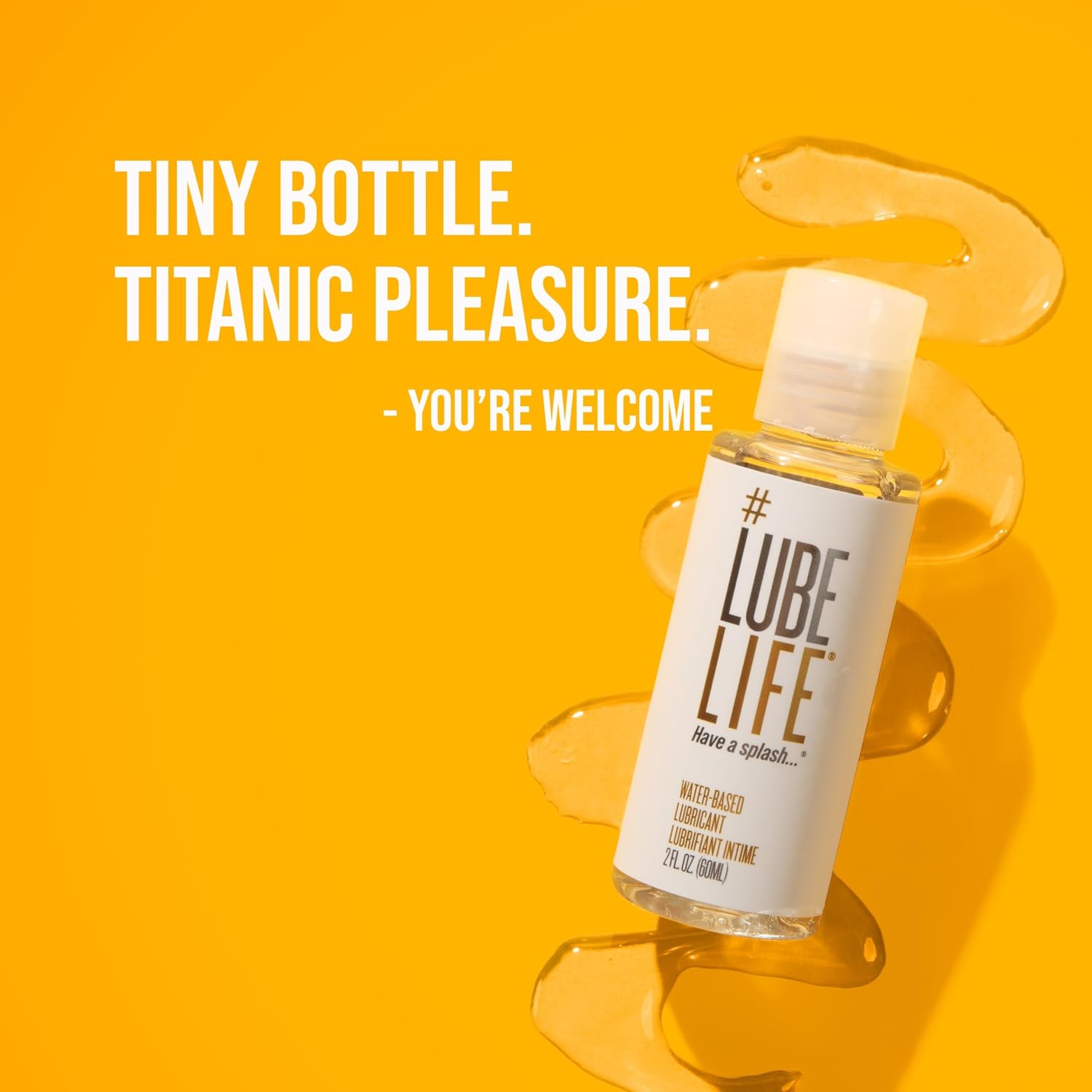LUBELIFE Water Based Lube Personal Lubricant for Men Women Travel, 2 fl oz | Water Based Lube for privacy, toy and condom compatible, non-staining travel size, long-lasting smooth feel, fragrance free - Image 8