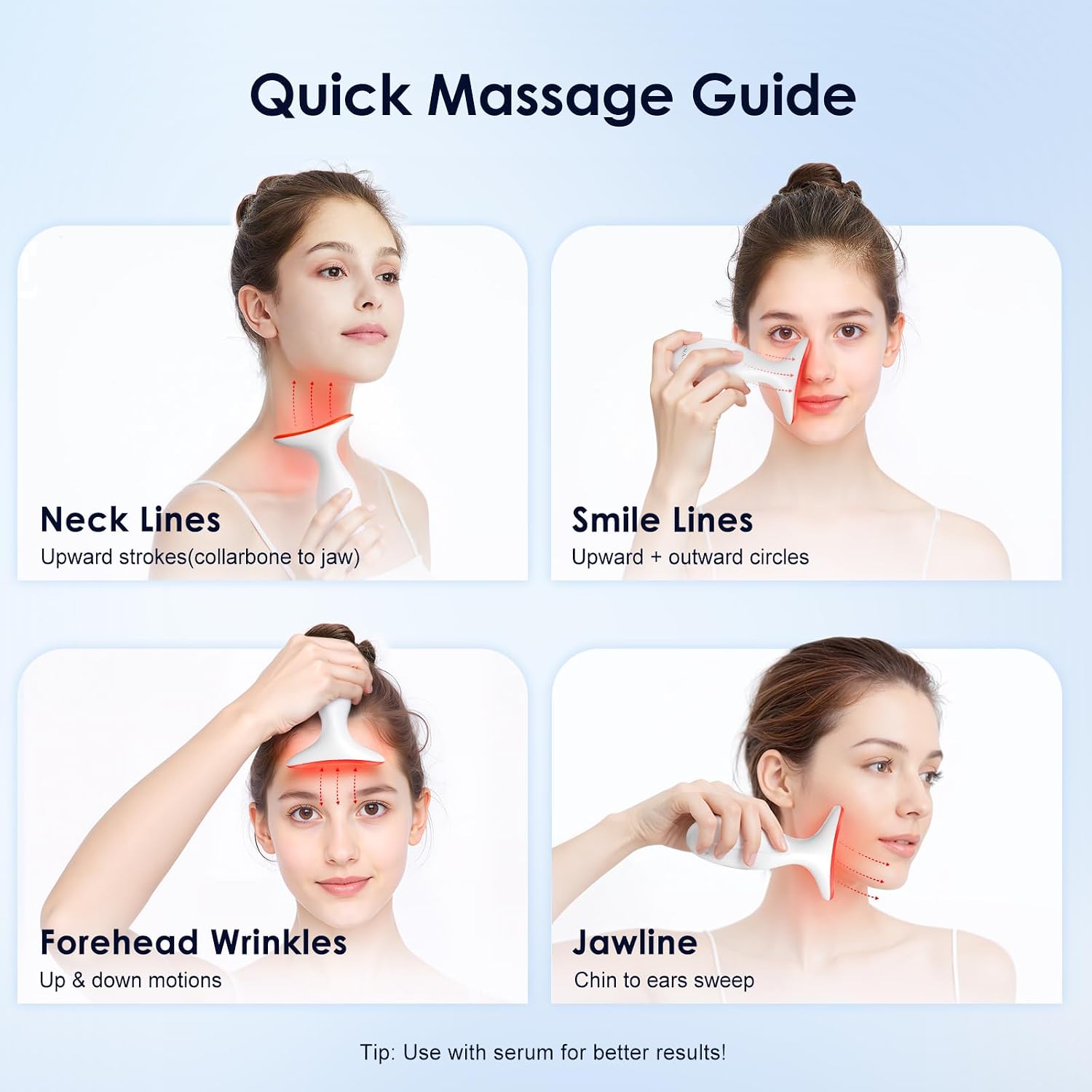 Neck Massager — Portable facial/neck massager with constant temperature heat therapy and vibration massage. USB rechargeable, three adjustable speeds. Relieves fatigue and aids in skincare absorption - Image 3