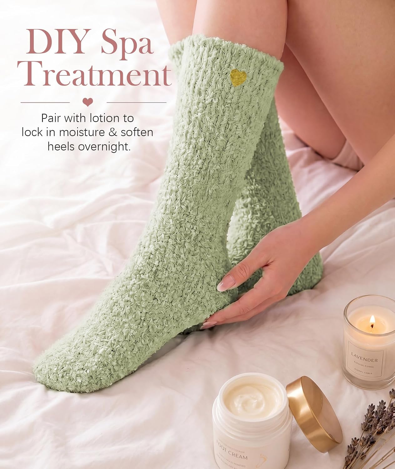 Fuzzy Socks for Women in Gift Box,Gifts for Women with Thinking of You Wrap | Ready to gift no extra wrapping; Gifts for women/ mom/ friend/ bridesmaid/ teacher/ self care/ get well/ sympathy/ postpartum - Image 2